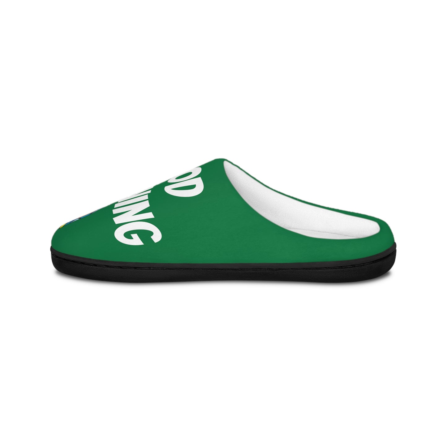 Men's Indoor Slippers - GOOD MORNING JESUS - Green
