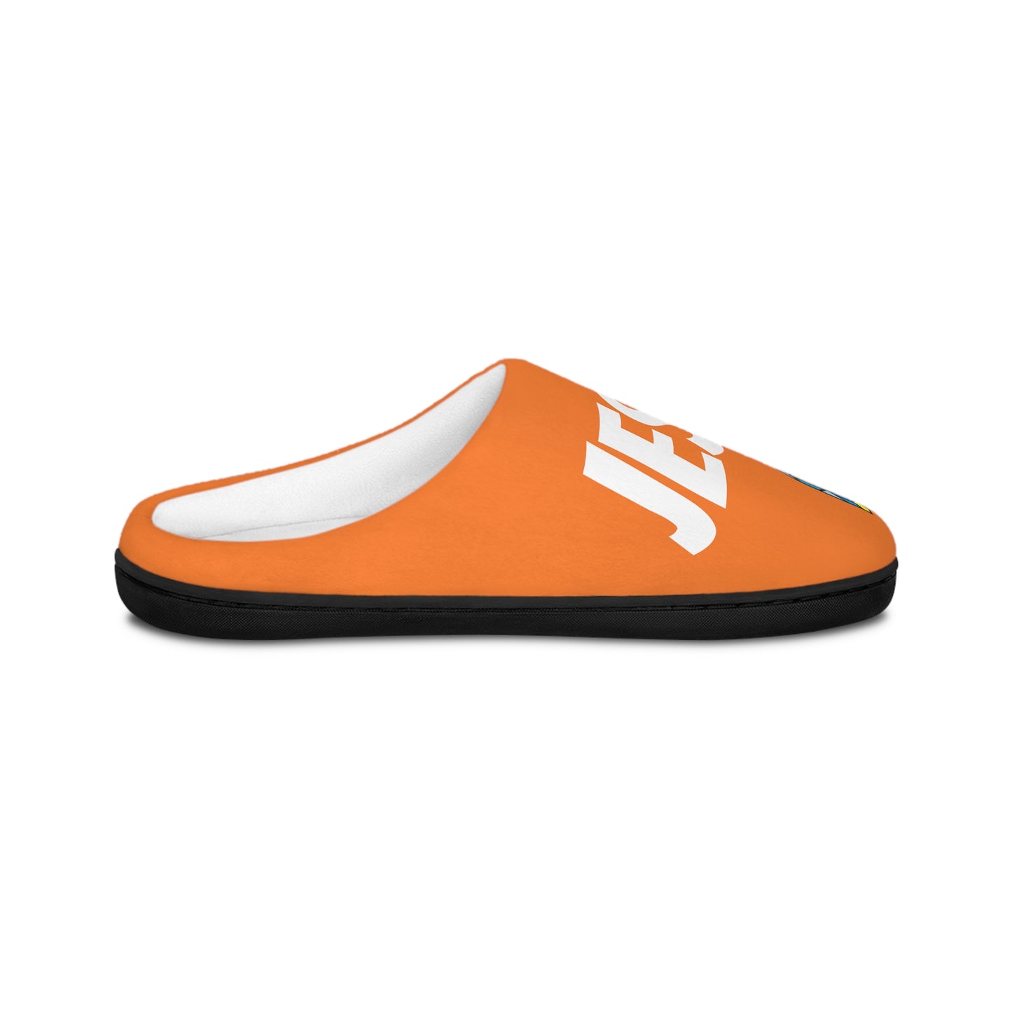 Men's Indoor Slippers - GOOD MORNING JESUS - ORANGE
