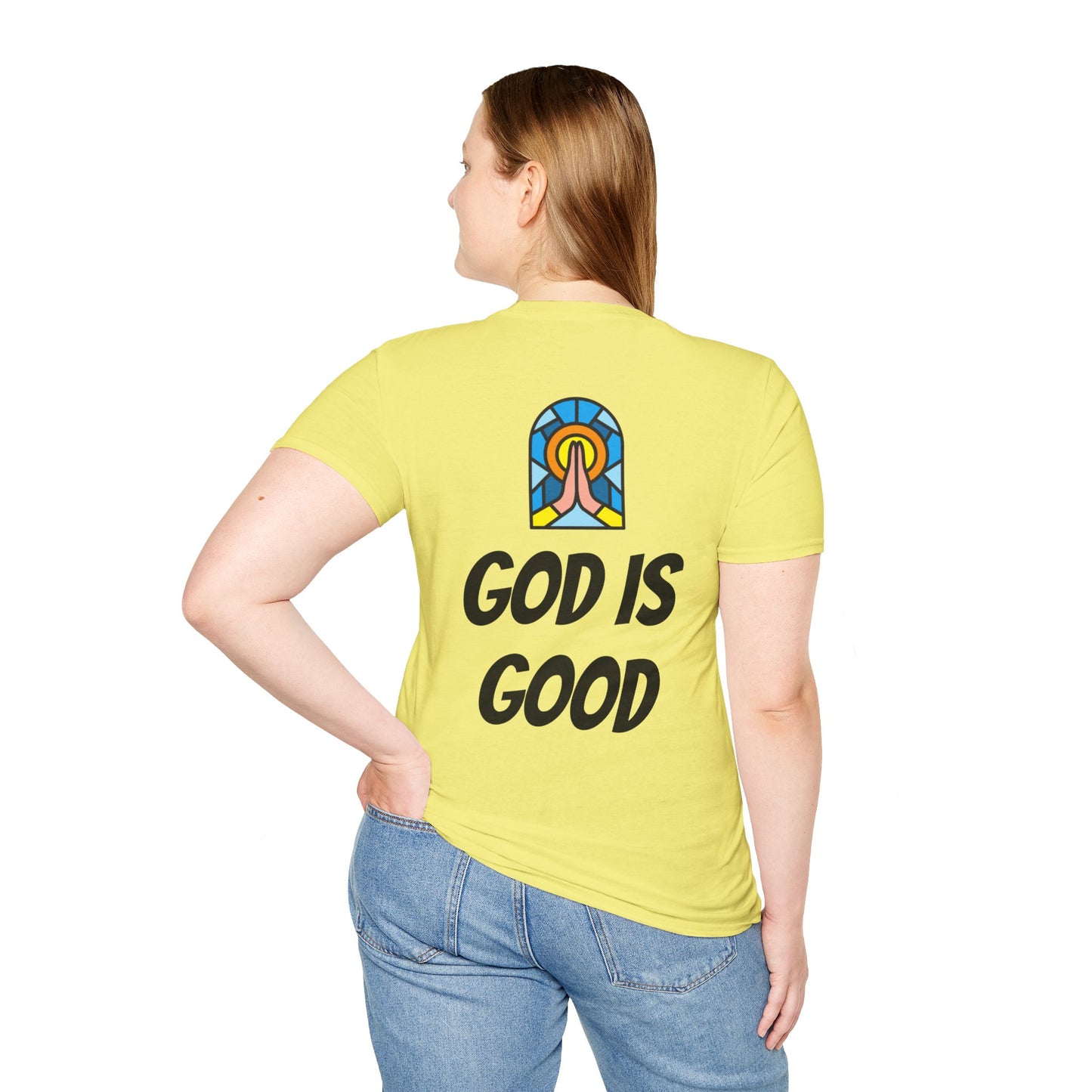 Unisex Softstyle T-Shirt - Black Writing - GOOD MORNING JESUS