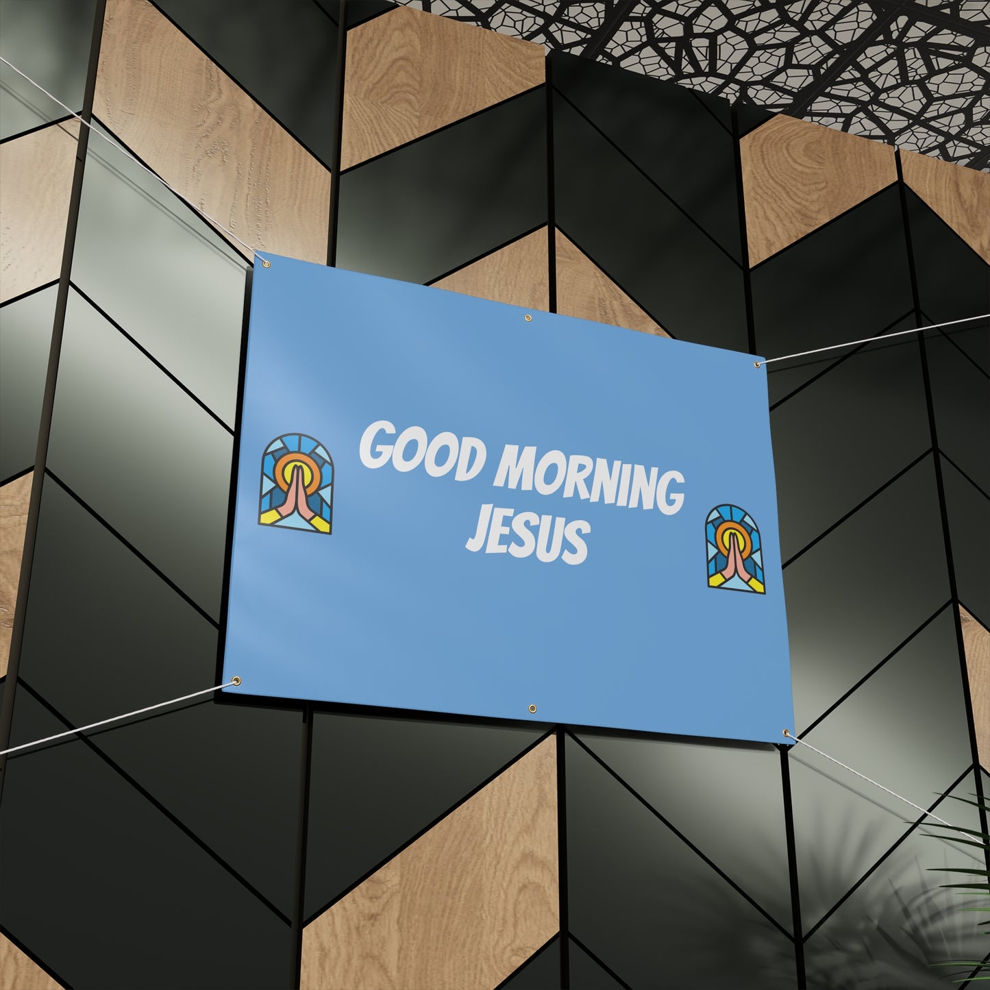 Matte Banner - BABY BLUE