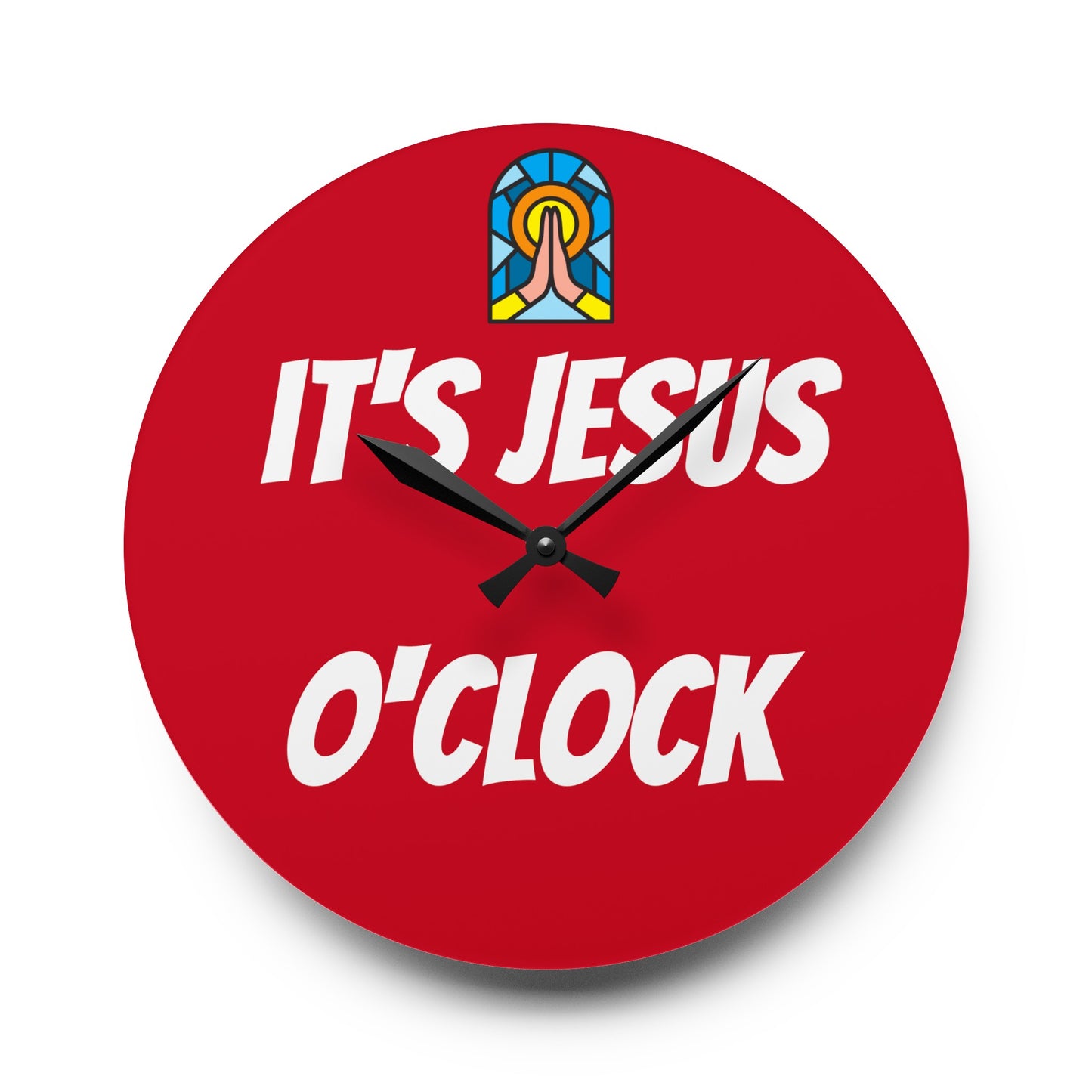 Acrylic Wall Clock - RED