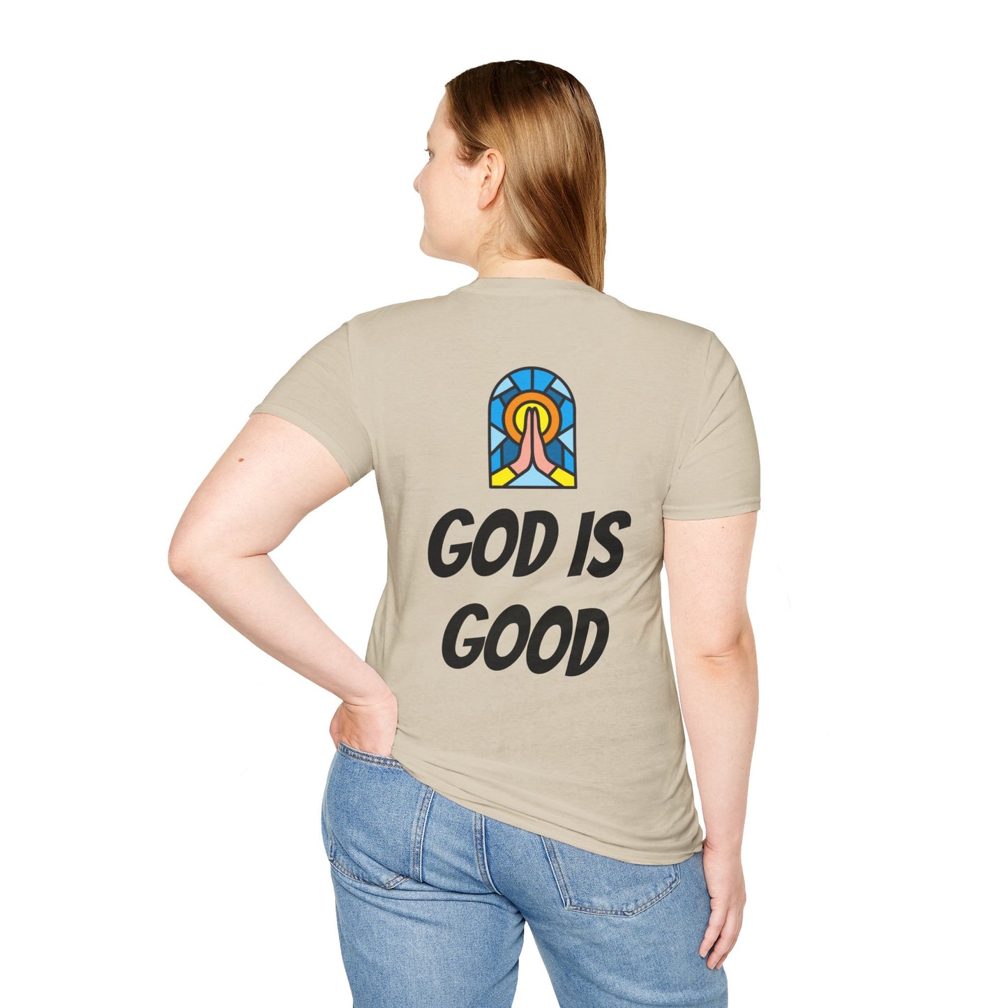 Unisex Softstyle T-Shirt - Black Writing - GOOD MORNING JESUS