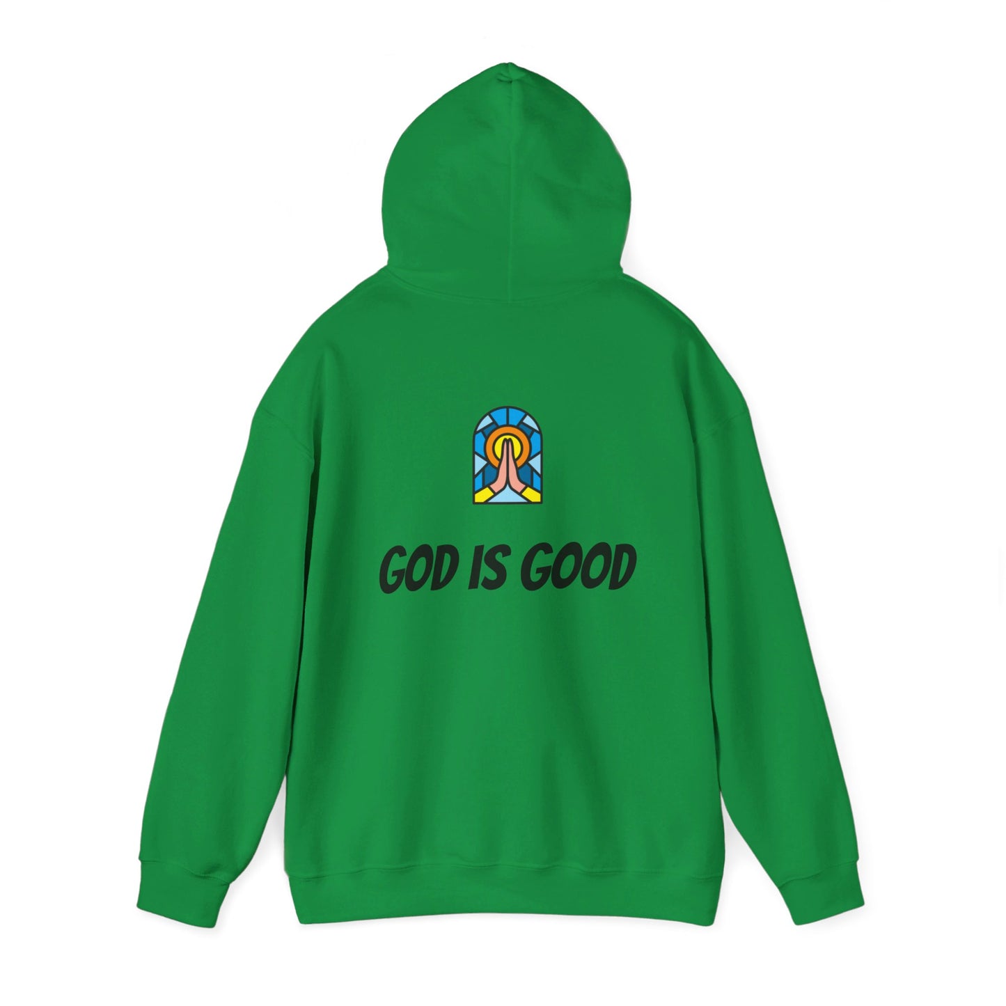 Unisex Heavy Blend™ Hooded Sweatshirt - Black Writing - GOOD MORNING JESUS