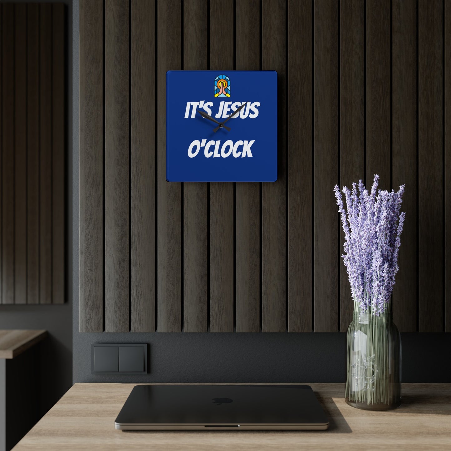 Acrylic Wall Clock - DARK BLUE