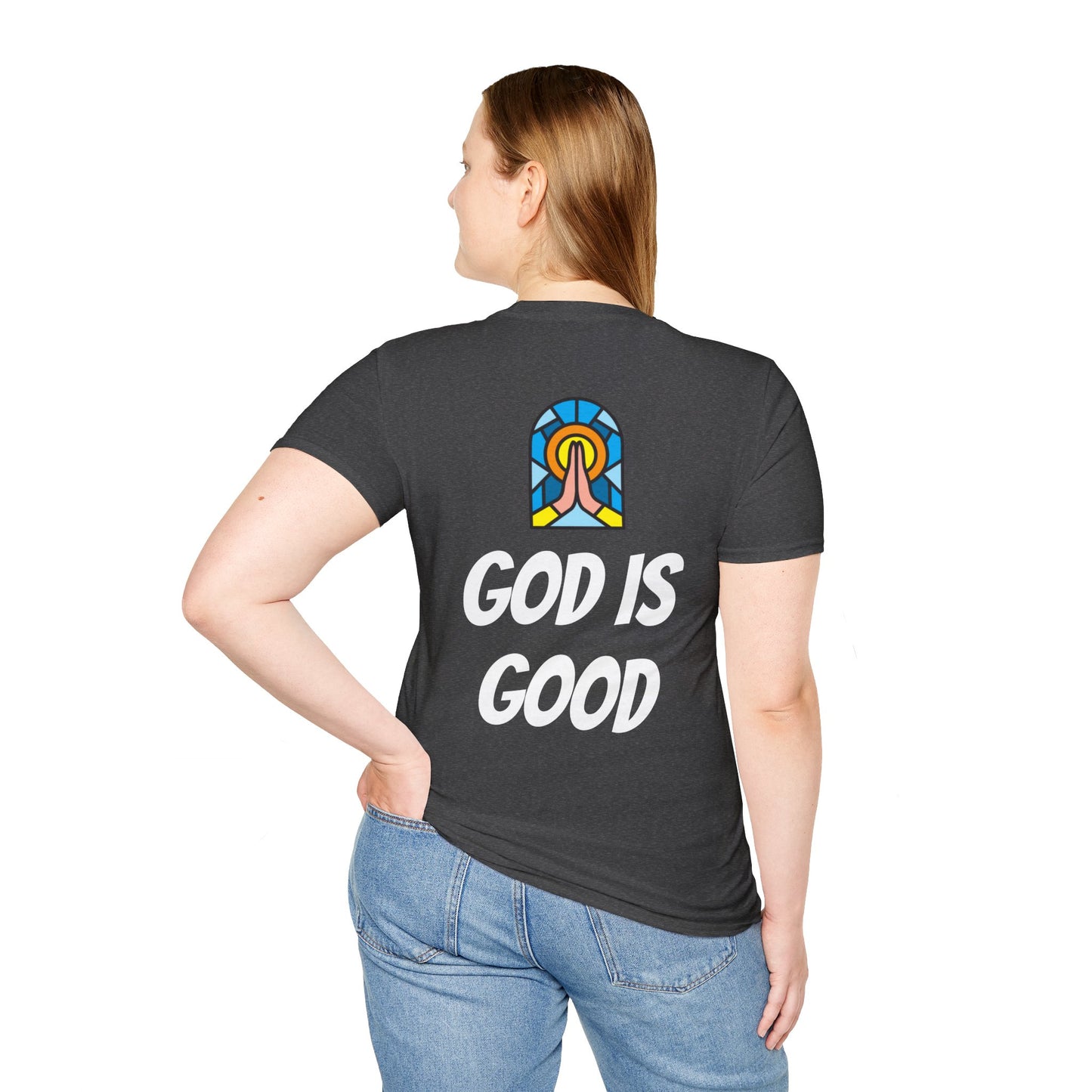 Unisex Softstyle T-Shirt - Black Writing - GOOD MORNING JESUS