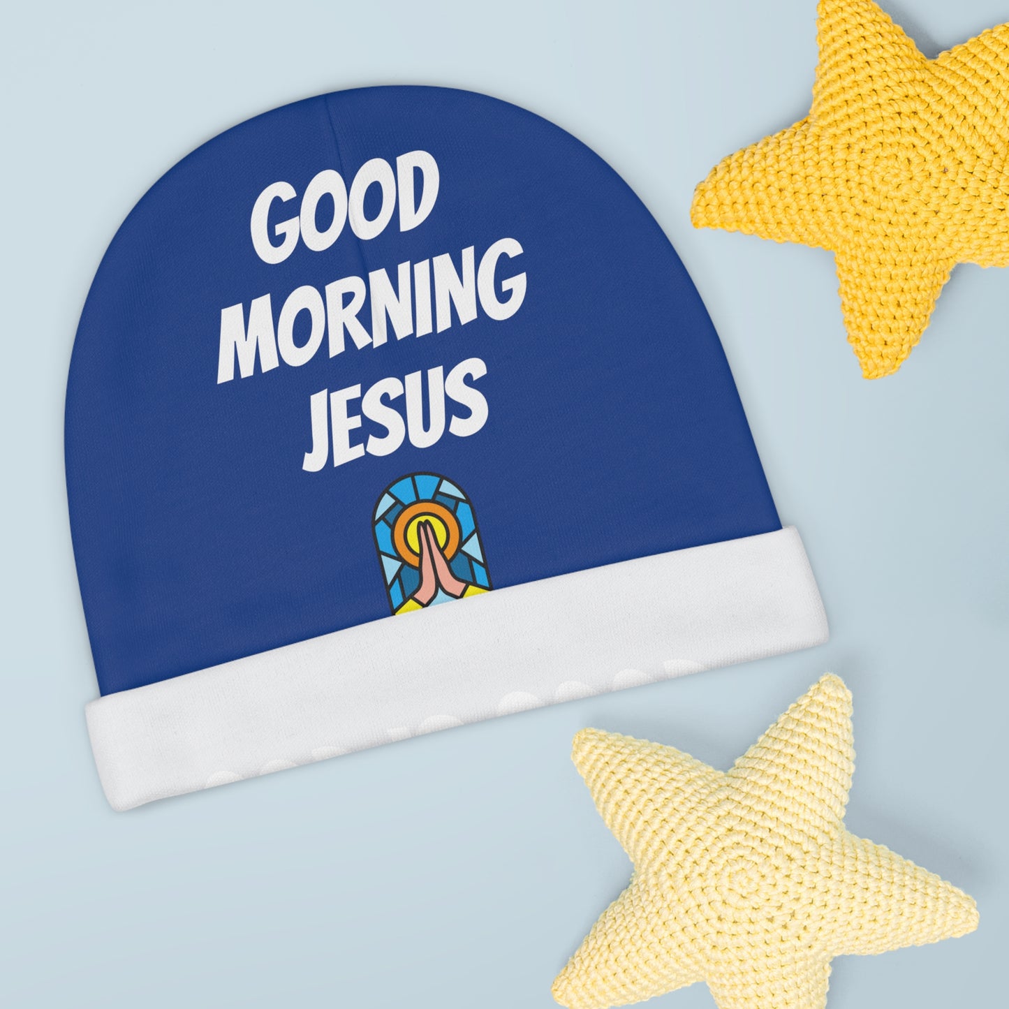 Baby Beanie (AOP) - DARK BLUE