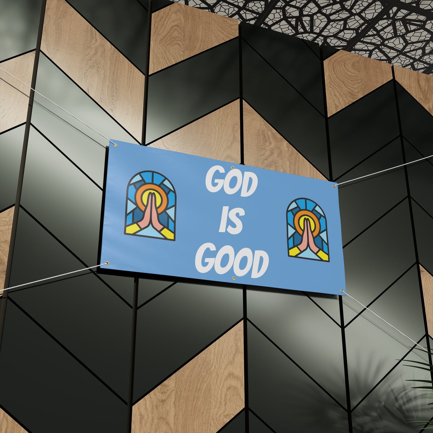 Matte Banner - BABY BLUE