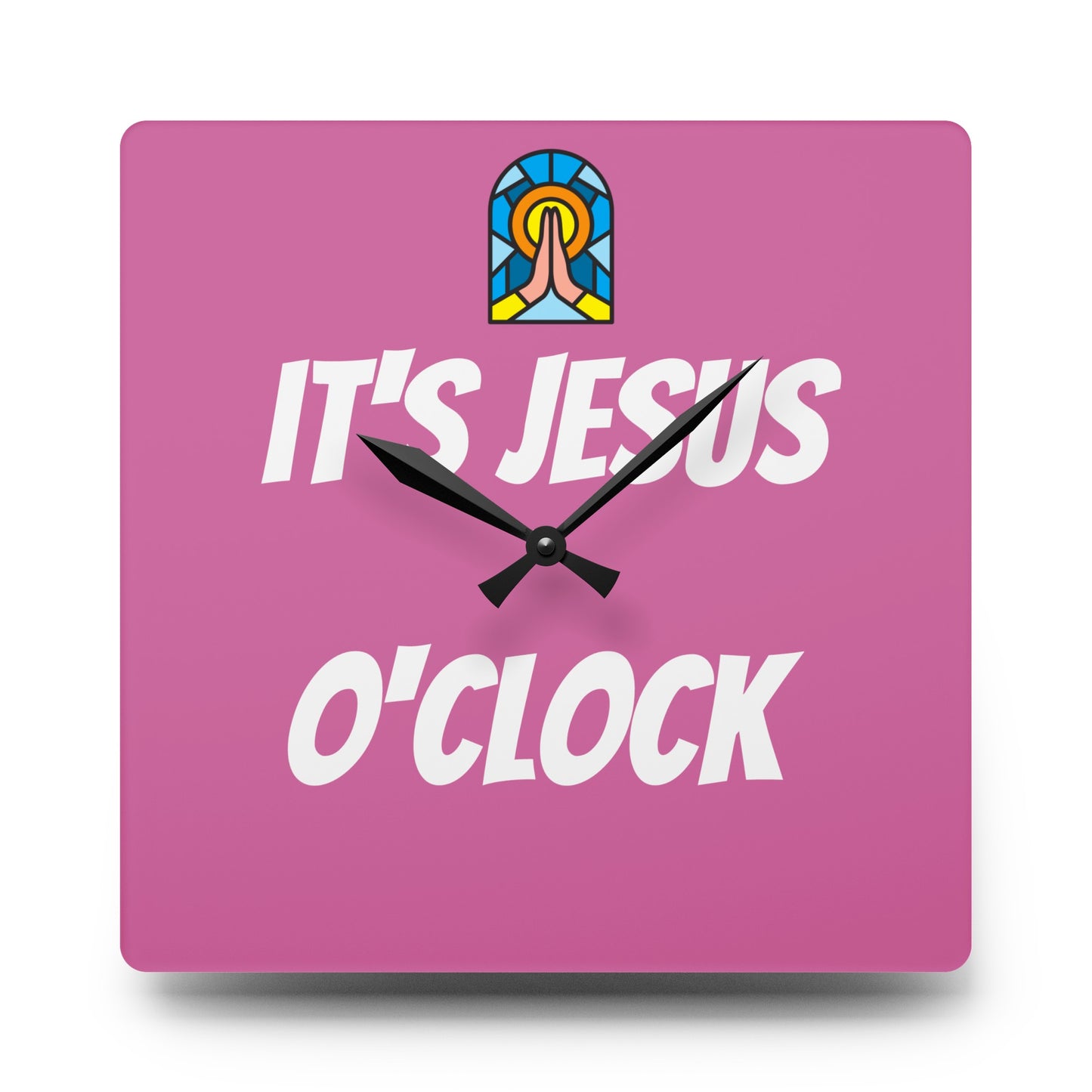Acrylic Wall Clock - PINK