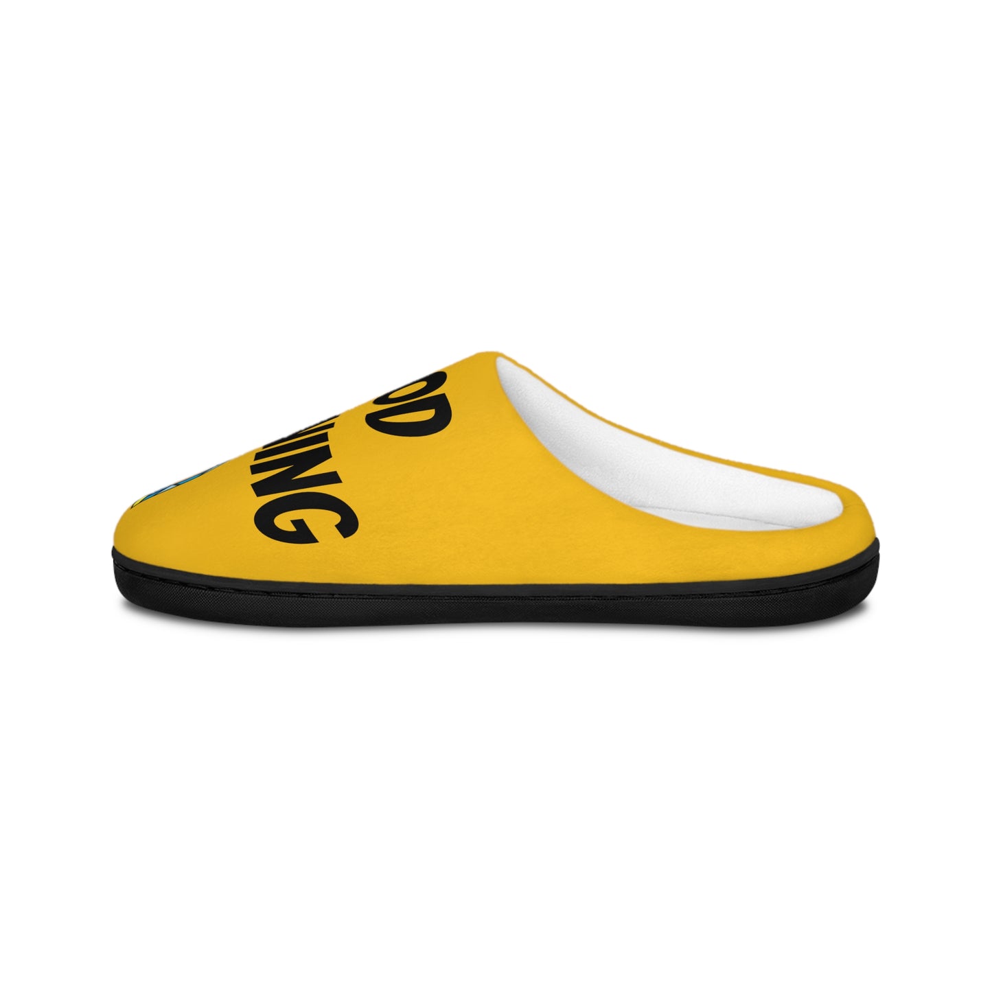 Men's Indoor Slippers - GOOD MORNING JESUS - YELLOW