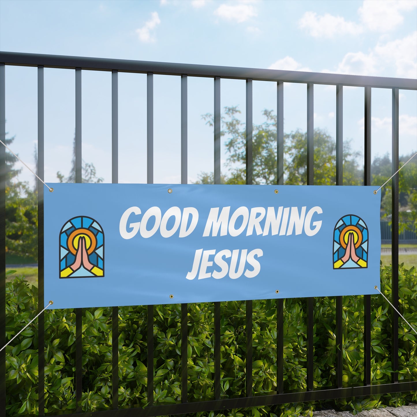 Matte Banner - BABY BLUE