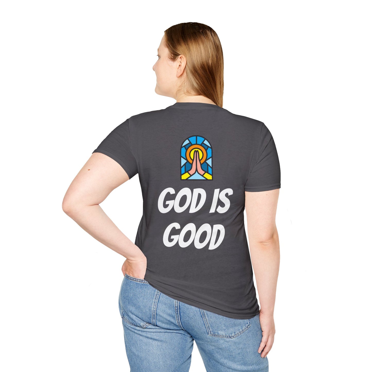 Unisex Softstyle T-Shirt - Black Writing - GOOD MORNING JESUS