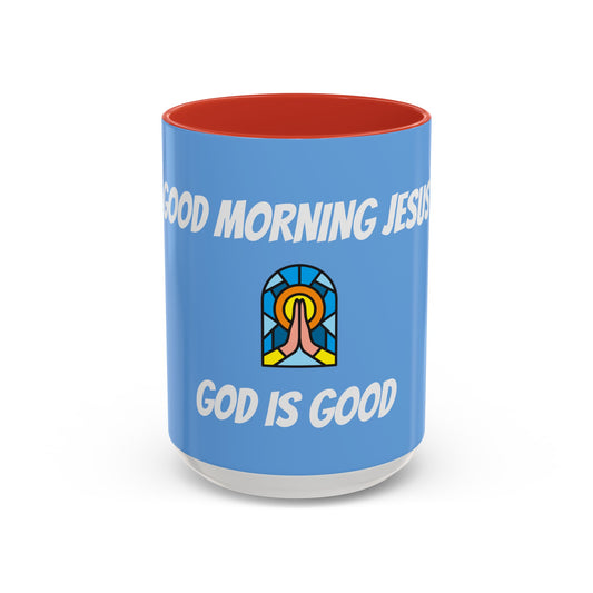 Accent Coffee Mug (11, 15oz) - BABY BLUE