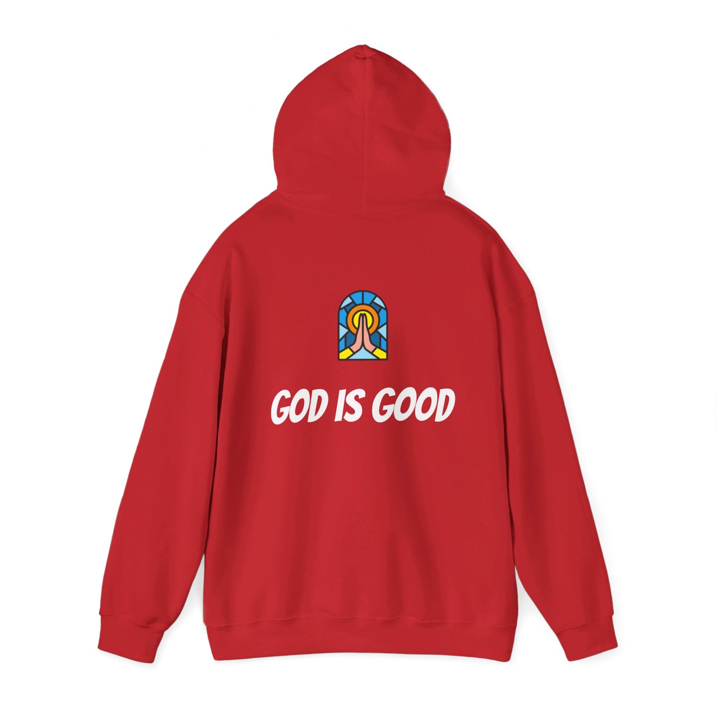 Unisex Heavy Blend™ Hooded Sweatshirt - Black Writing - GOOD MORNING JESUS