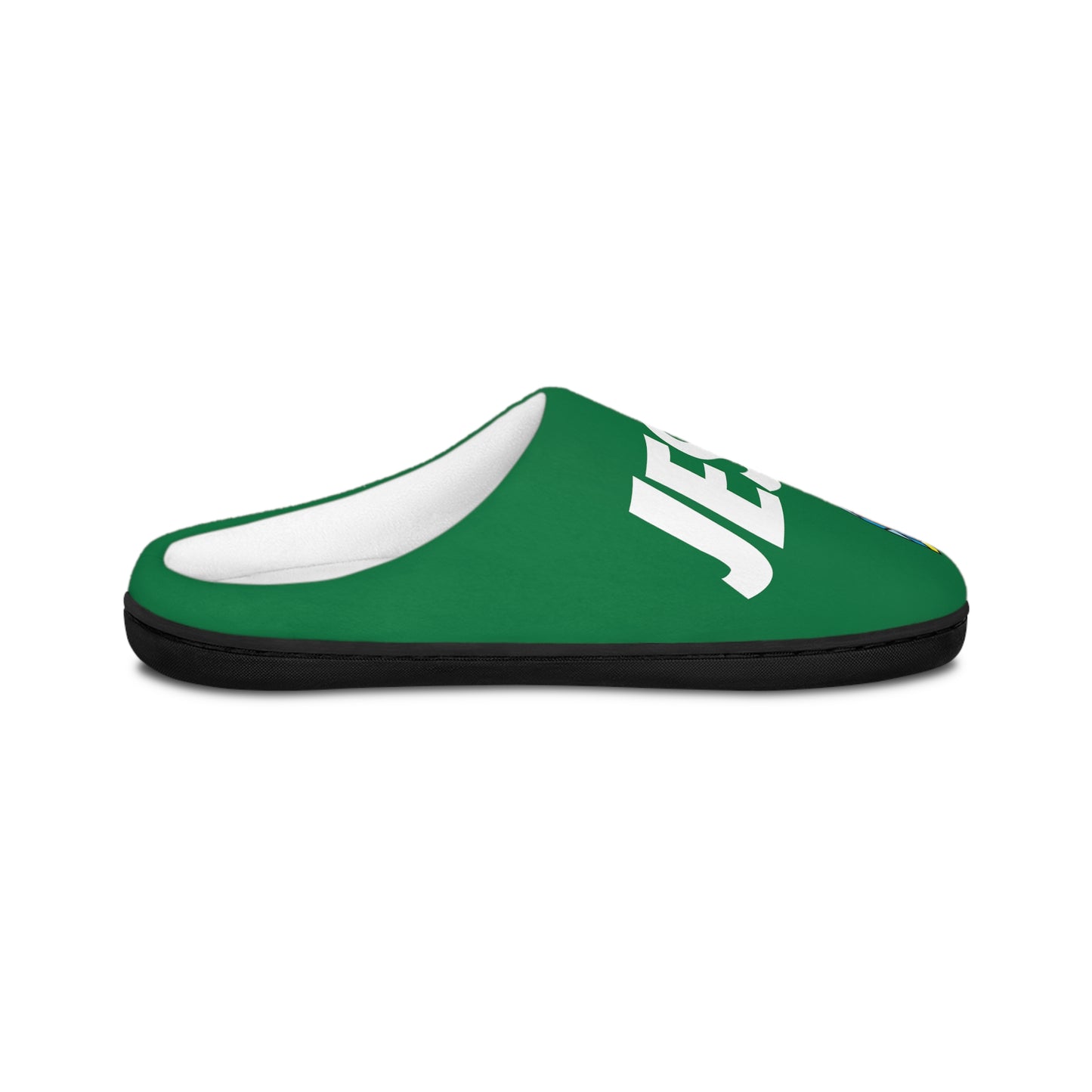 Men's Indoor Slippers - GOOD MORNING JESUS - Green