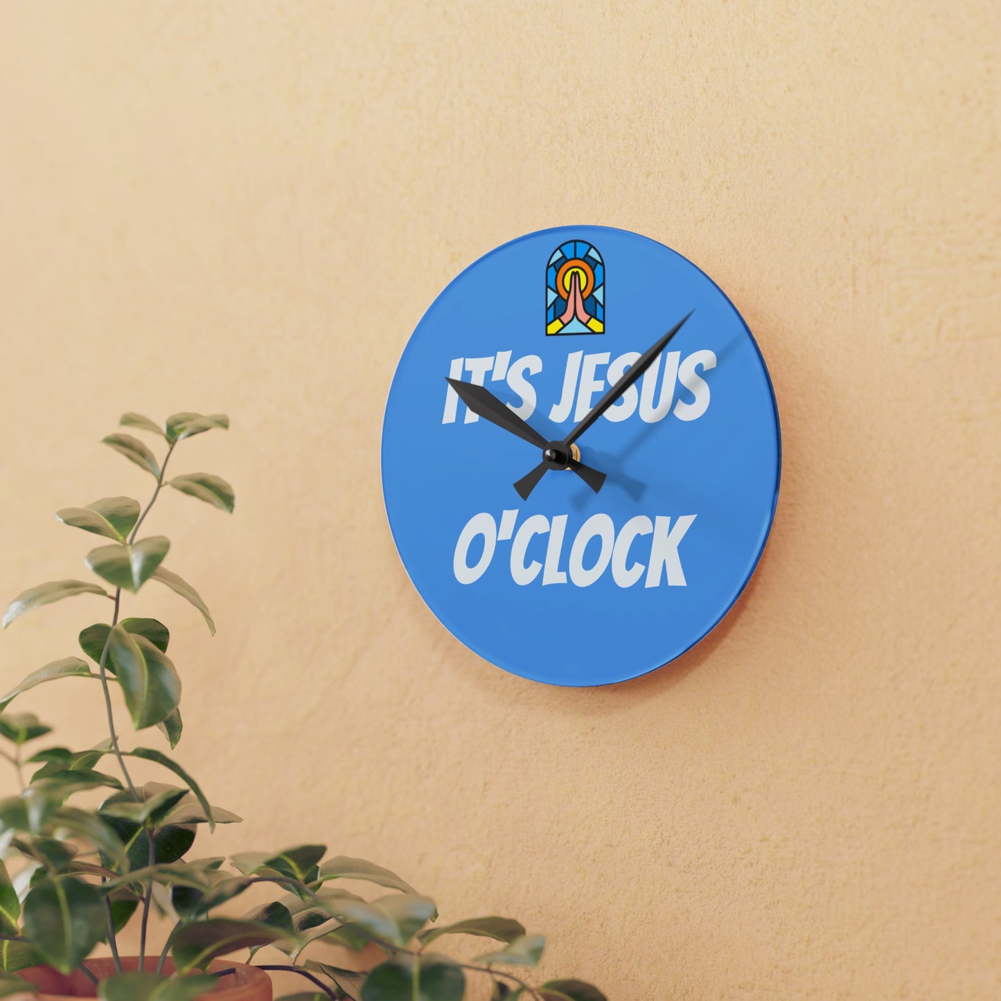 Acrylic Wall Clock - BABY BLUE