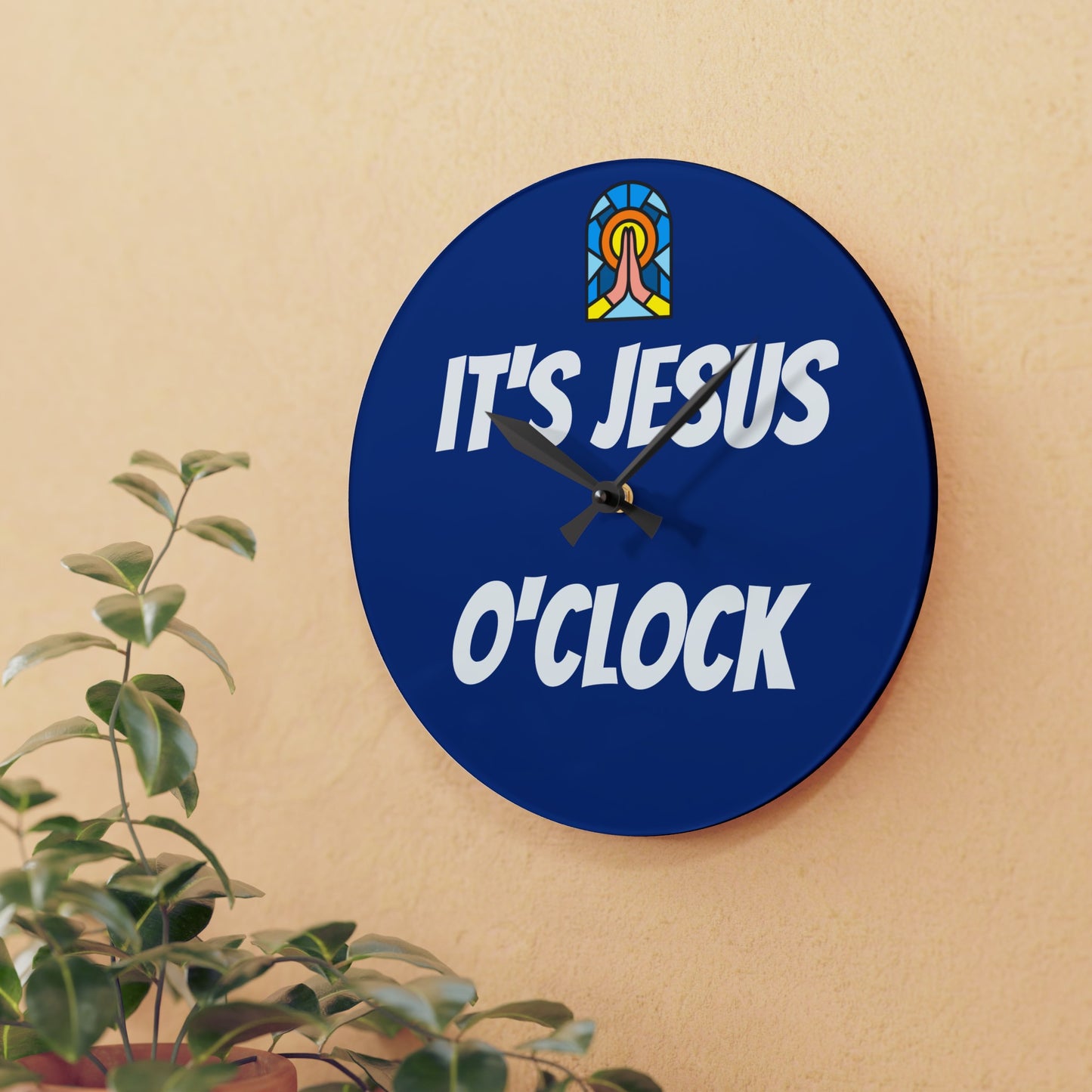 Acrylic Wall Clock - DARK BLUE
