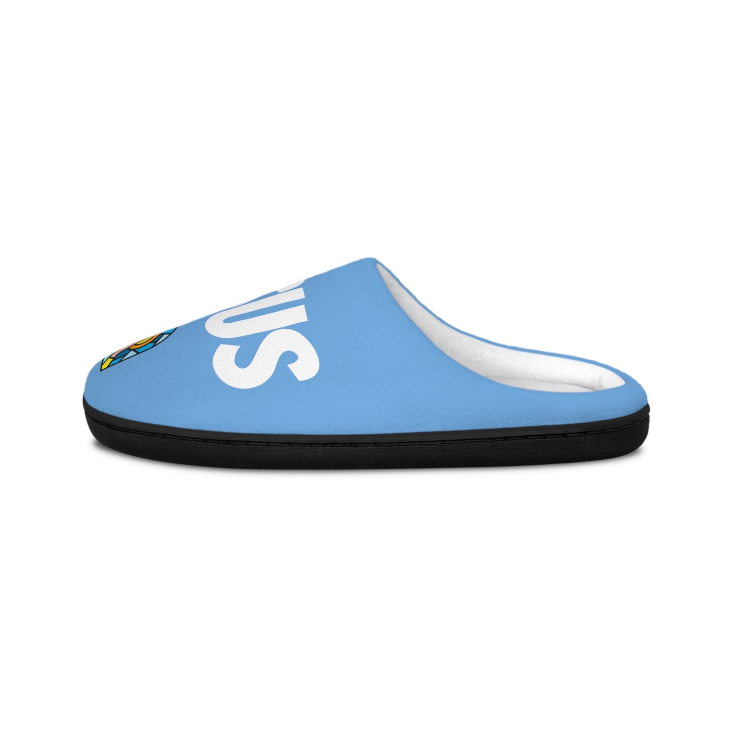 Men's Indoor Slippers - GOOD MORNING JESUS - BABY BLUE