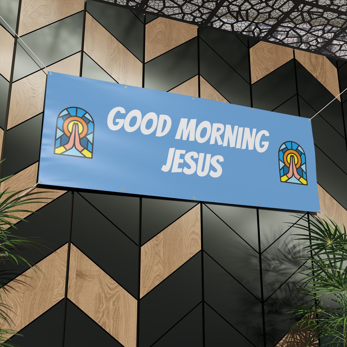 Matte Banner - BABY BLUE