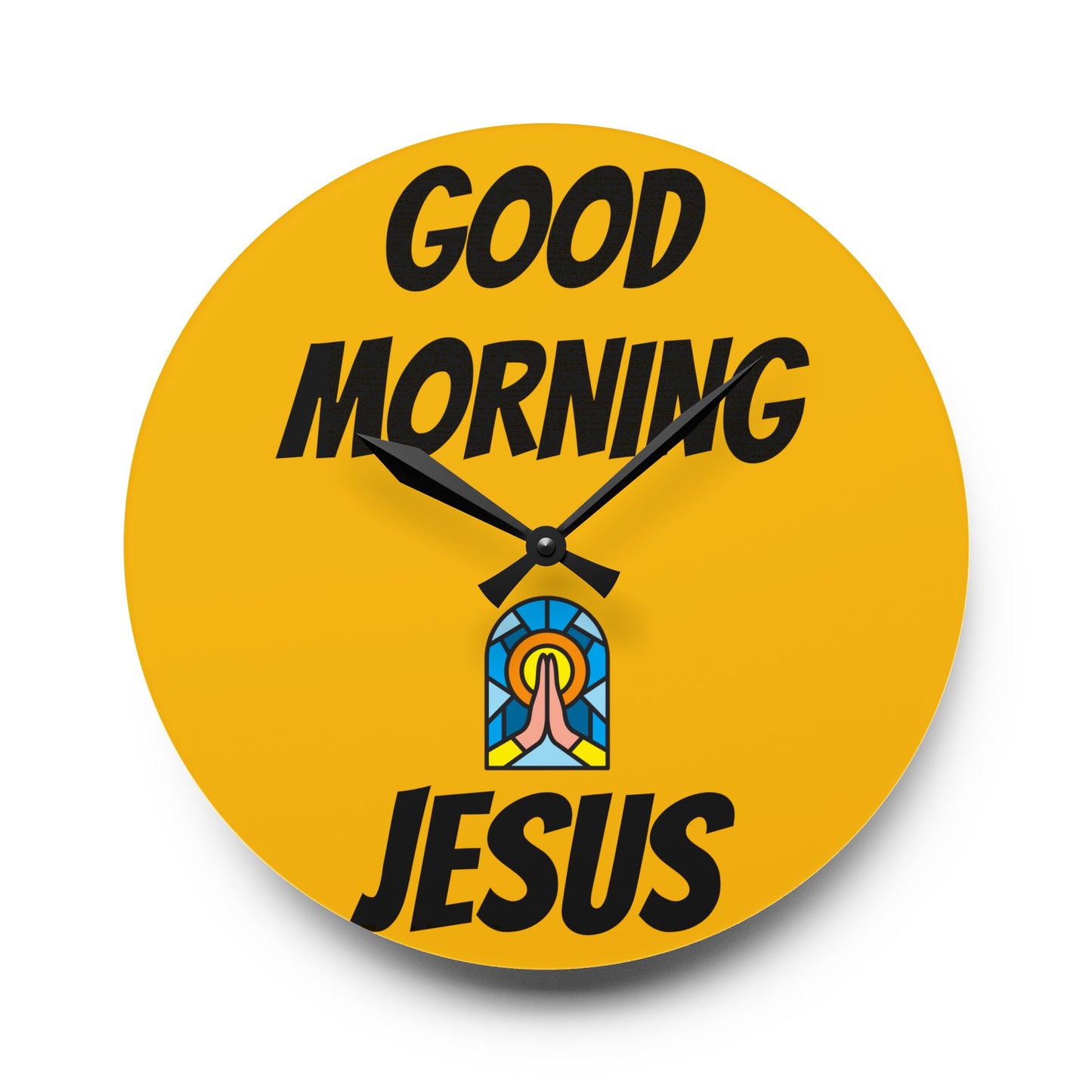 Acrylic Wall Clock - YELLOW