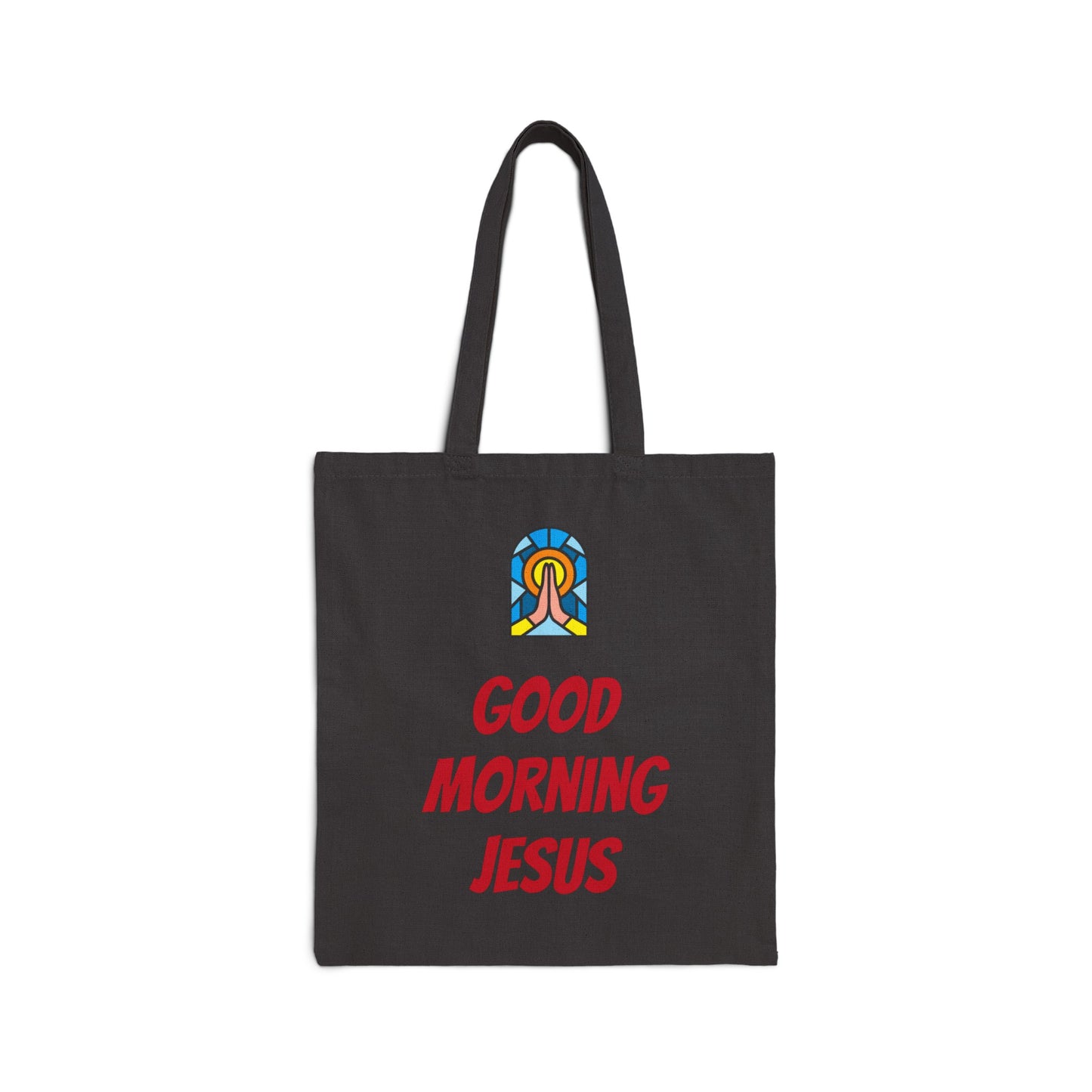 Cotton Canvas Tote Bag - GOOD MORNING JESUS