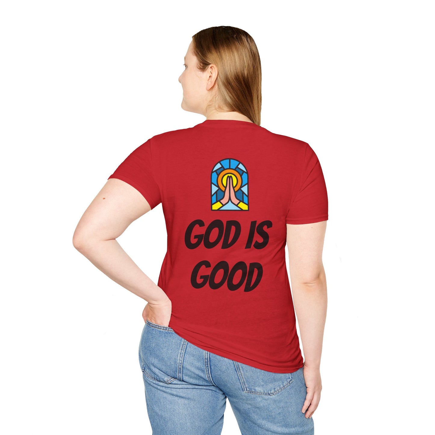 Unisex Softstyle T-Shirt - Black Writing - GOOD MORNING JESUS