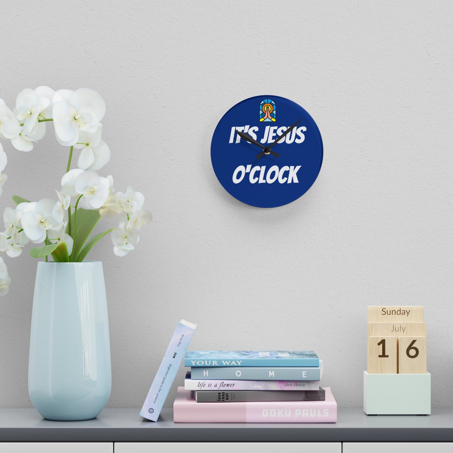 Acrylic Wall Clock - DARK BLUE