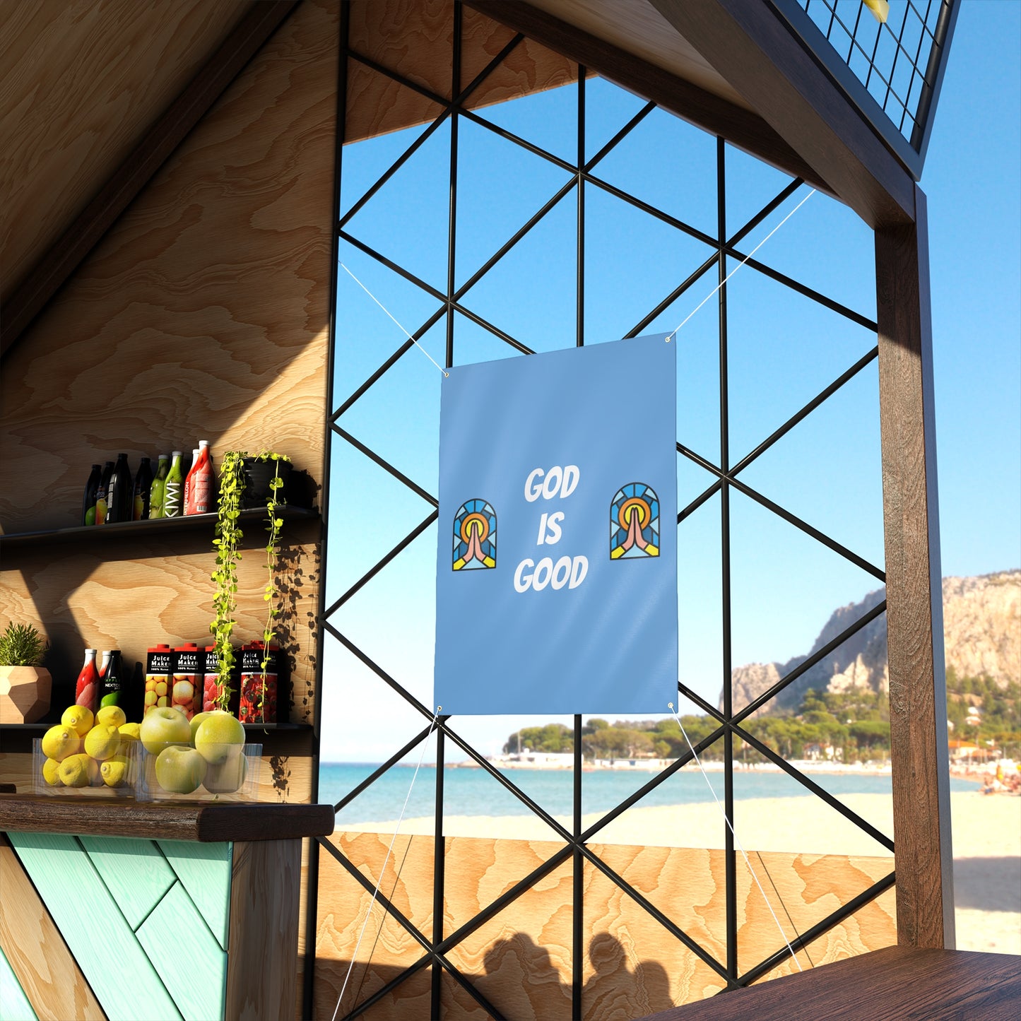 Matte Banner - BABY BLUE