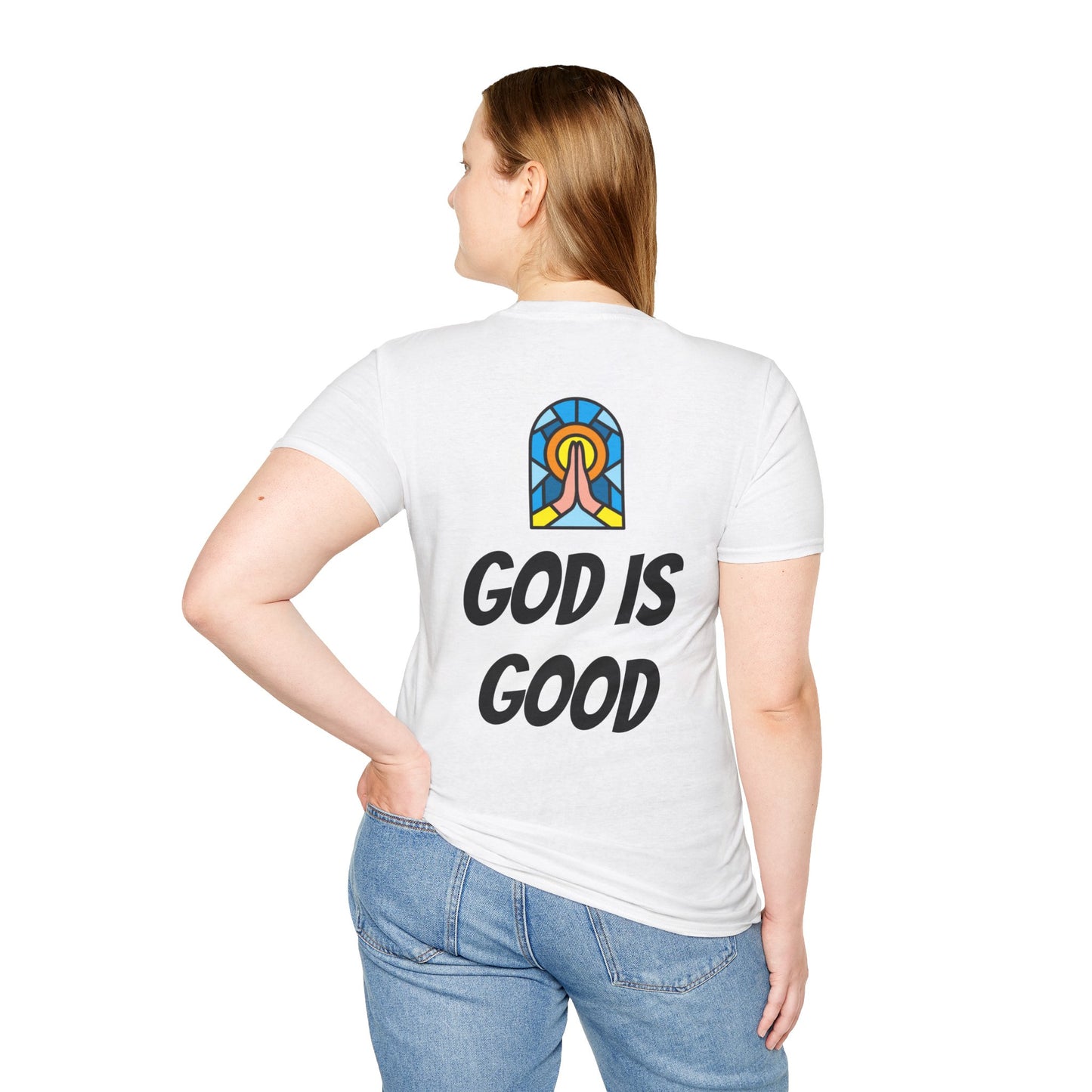 Unisex Softstyle T-Shirt - Black Writing - GOOD MORNING JESUS