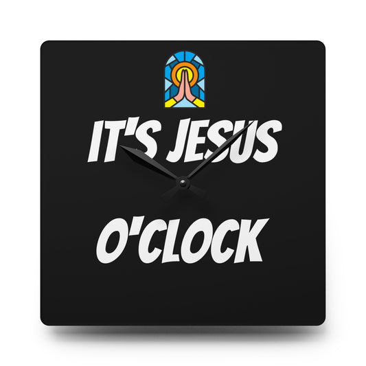 Acrylic Wall Clock - BLACK
