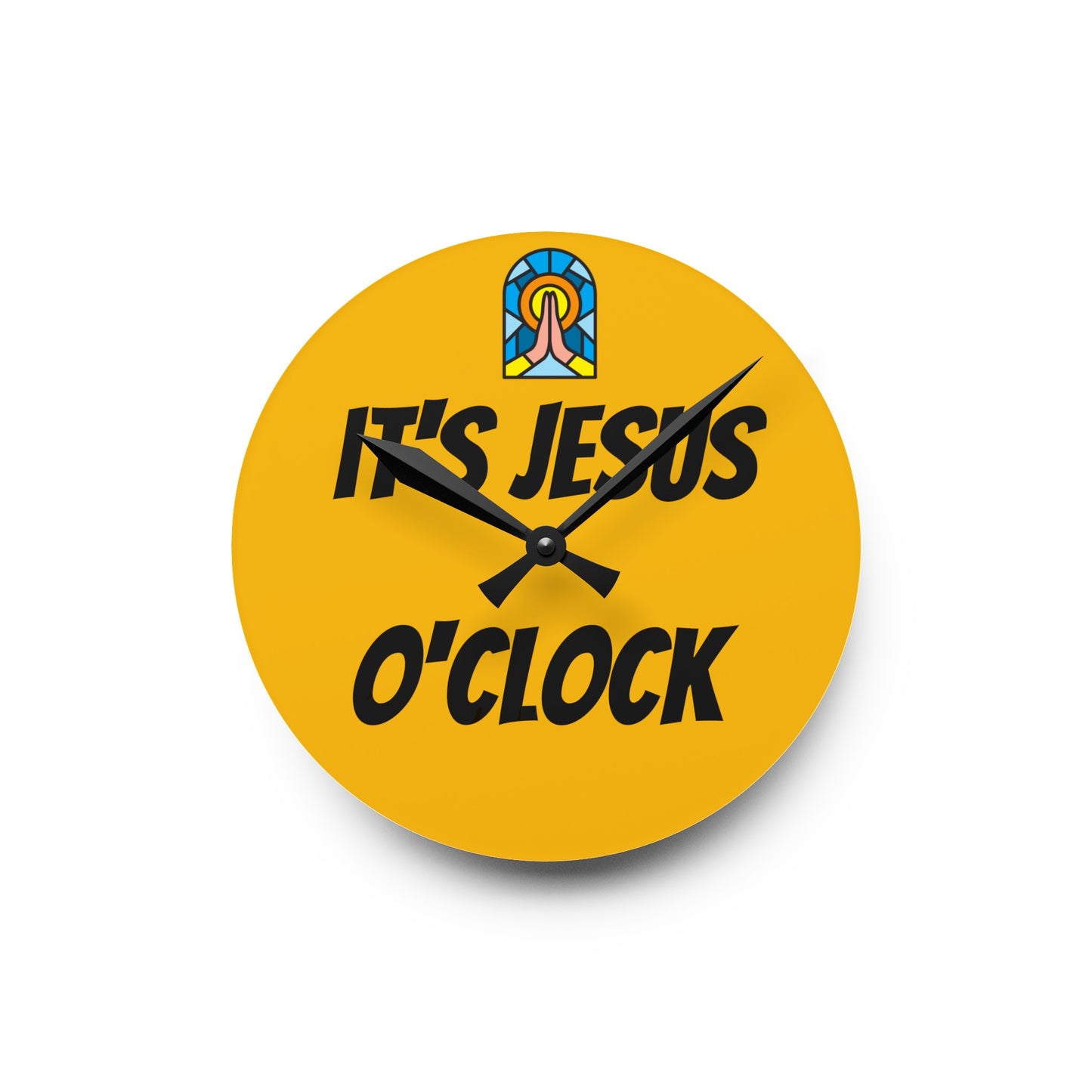 Acrylic Wall Clock - YELLOW