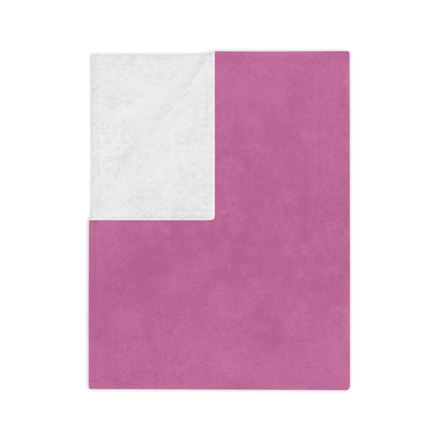 Velveteen Microfiber Blanket - PINK