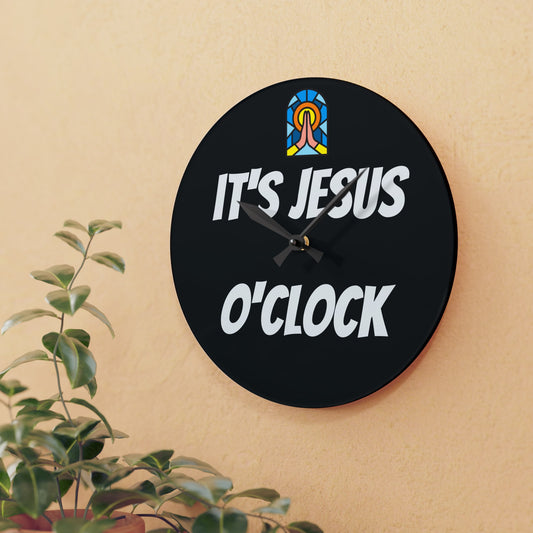 Acrylic Wall Clock - BLACK