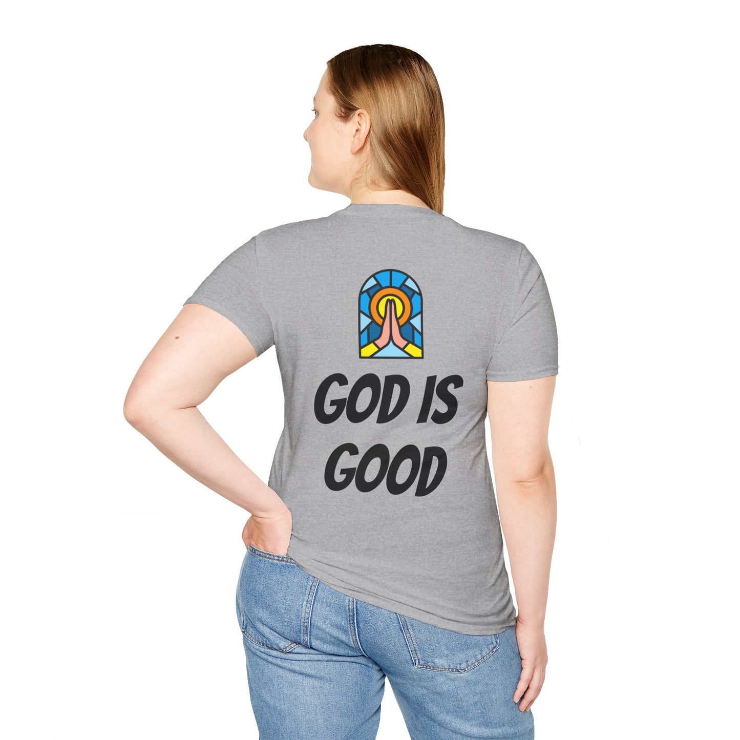 Unisex Softstyle T-Shirt - Black Writing - GOOD MORNING JESUS