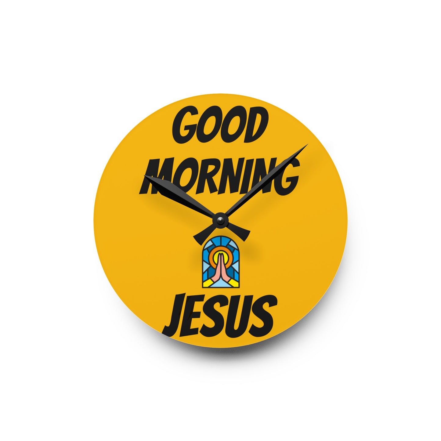 Acrylic Wall Clock - YELLOW