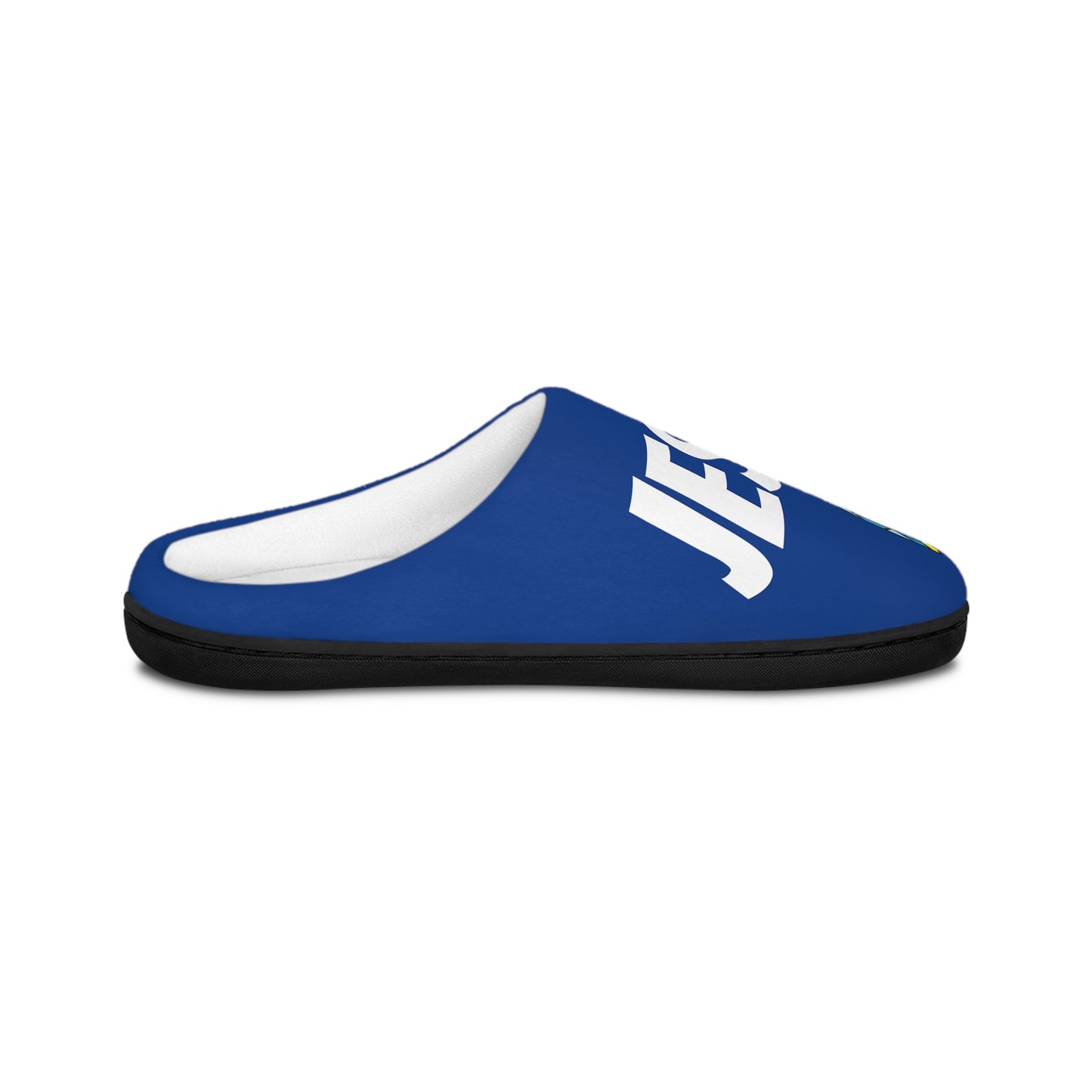 Men's Indoor Slippers - GOOD MORNING JESUS - DARK BLUE