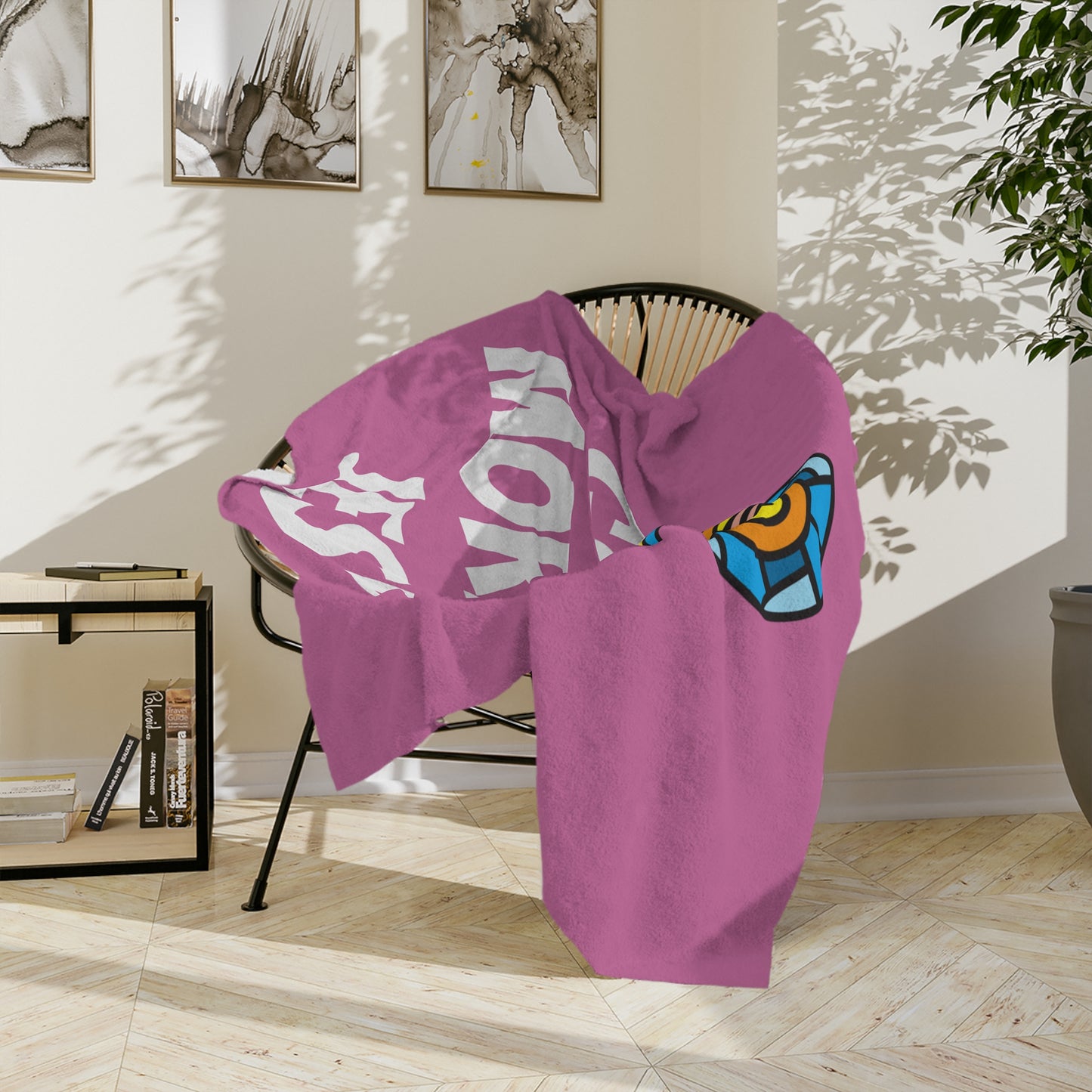 Velveteen Microfiber Blanket - PINK