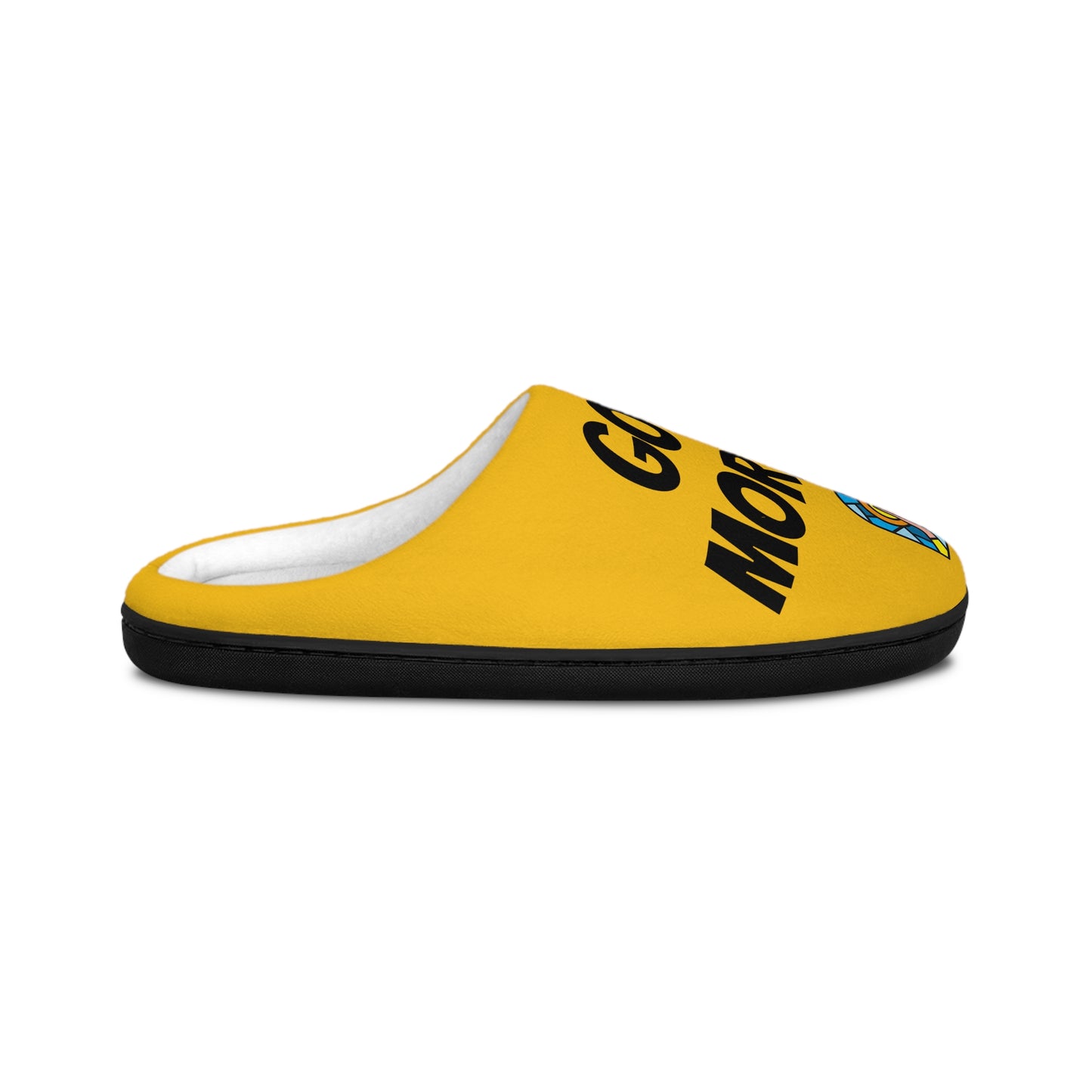 Men's Indoor Slippers - GOOD MORNING JESUS - YELLOW