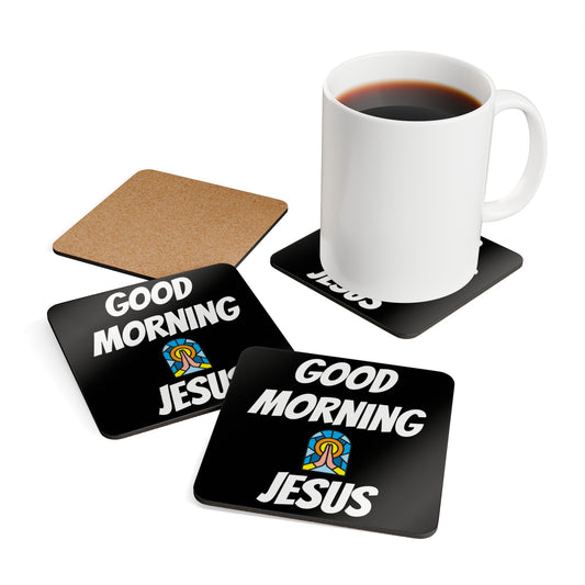 Corkwood Coaster Set - BLACK