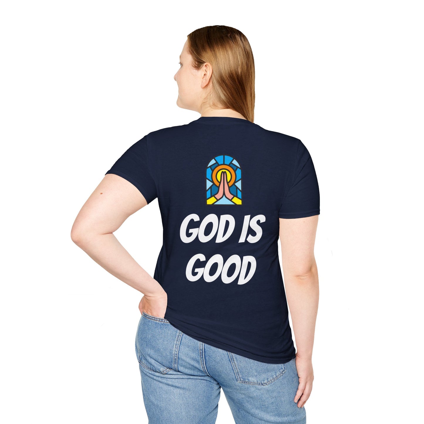 Unisex Softstyle T-Shirt - Black Writing - GOOD MORNING JESUS