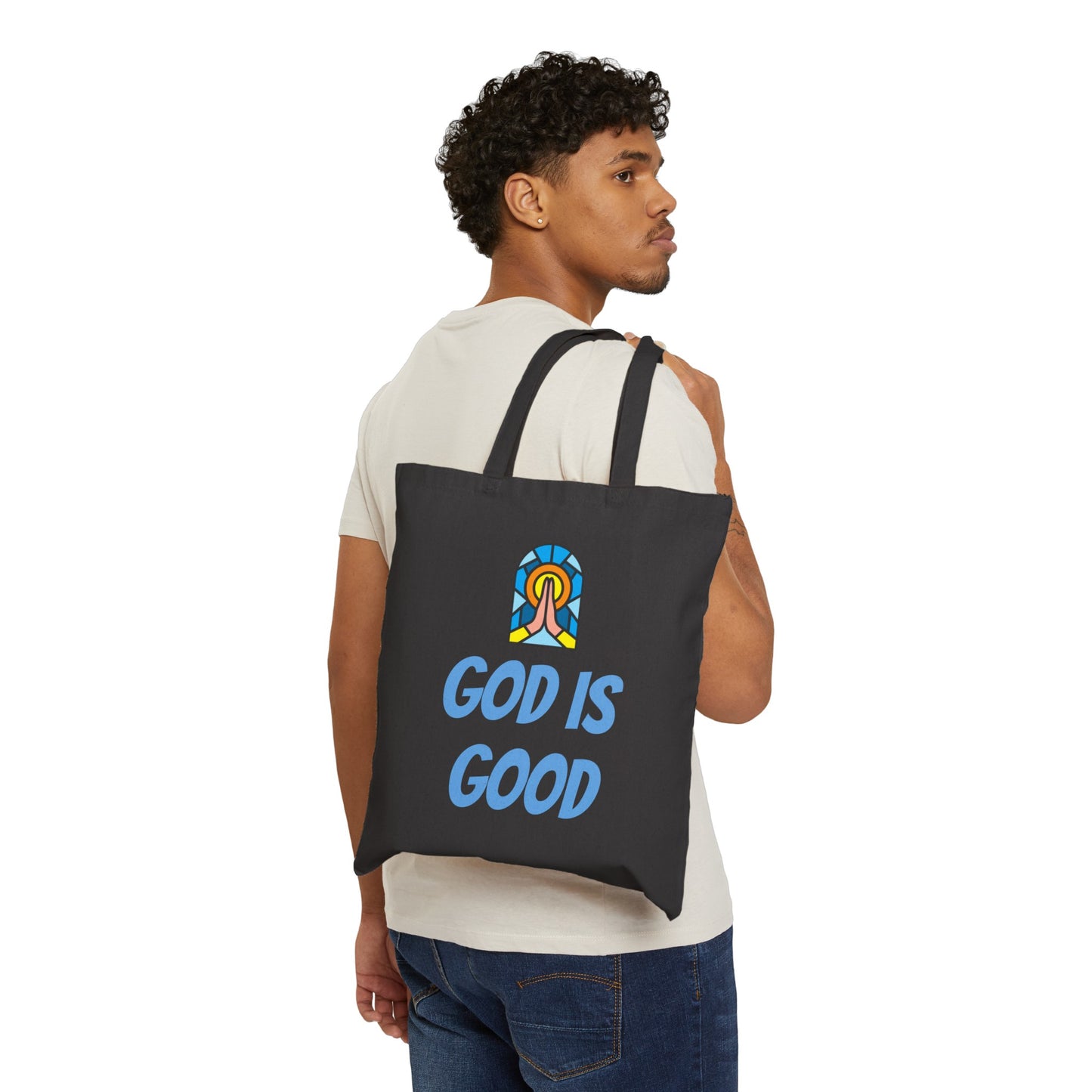 Cotton Canvas Tote Bag - GOOD MORNING JESUS