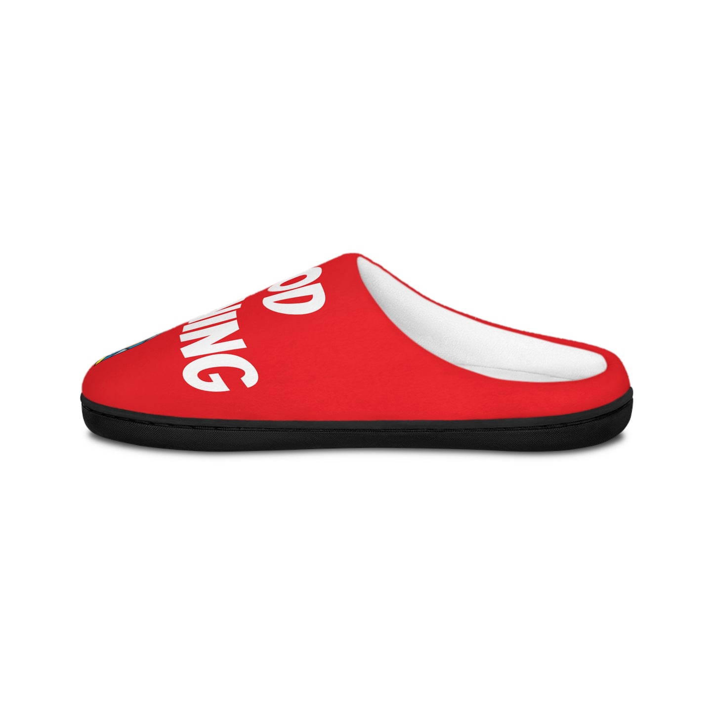 Men's Indoor Slippers - GOOD MORNING JESUS - RED