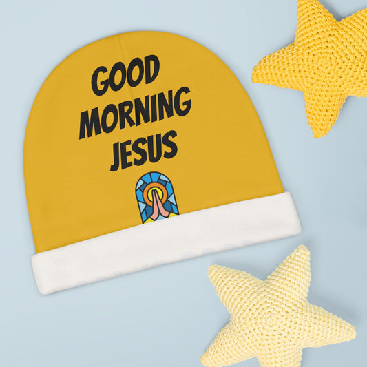 Baby Beanie (AOP) - YELLOW