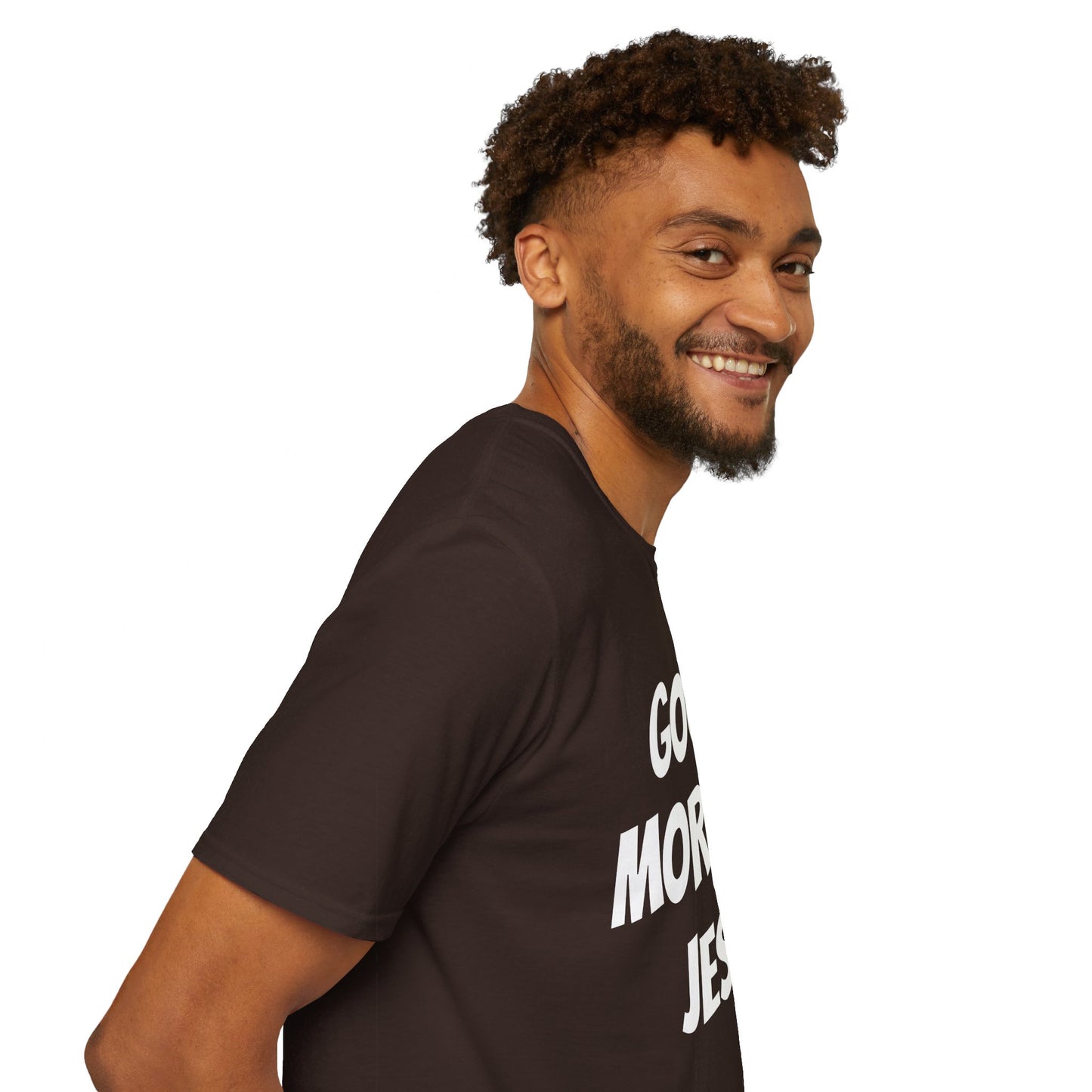 Unisex Softstyle T-Shirt - Black Writing - GOOD MORNING JESUS