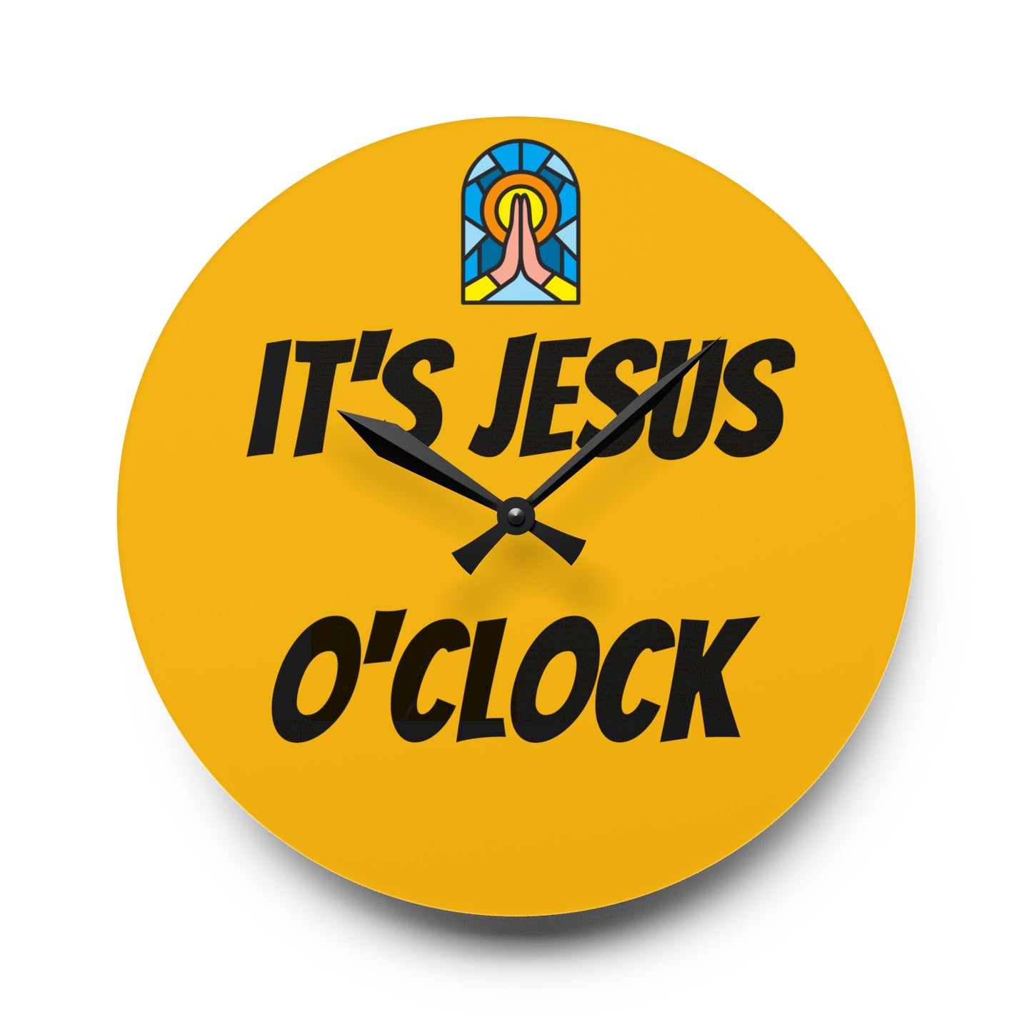 Acrylic Wall Clock - YELLOW