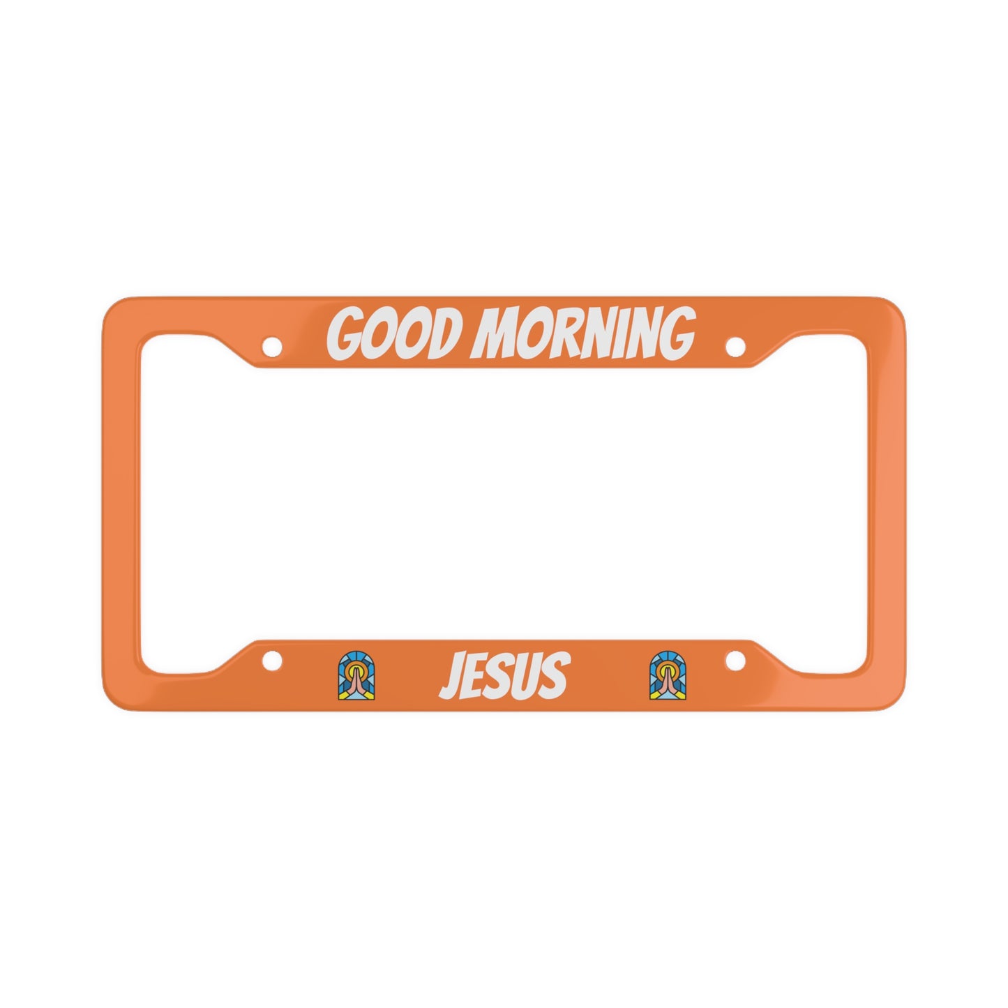 License Plate Frame - ORANGE