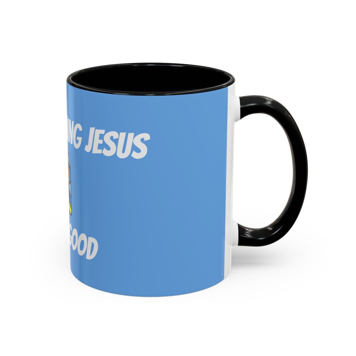 Accent Coffee Mug (11, 15oz) - BABY BLUE