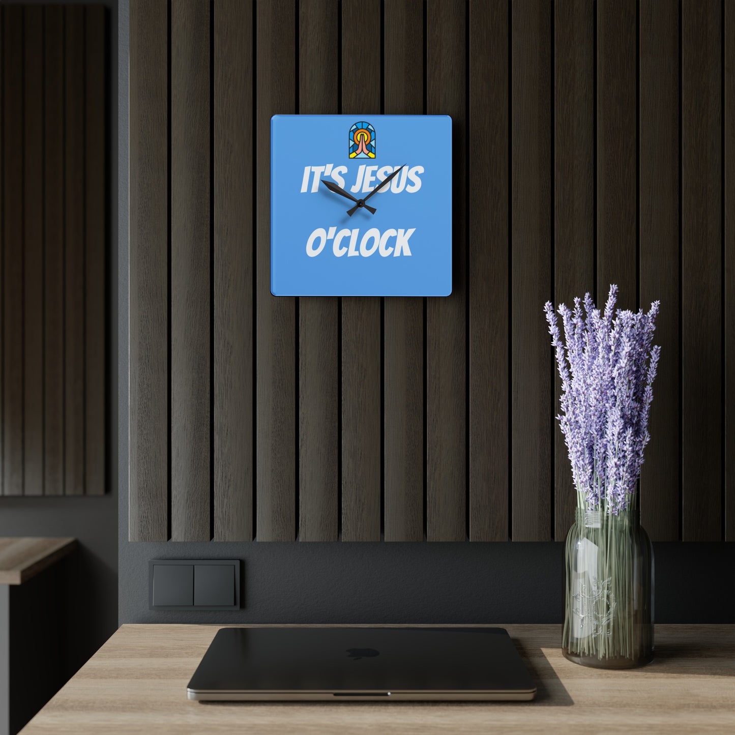 Acrylic Wall Clock - BABY BLUE
