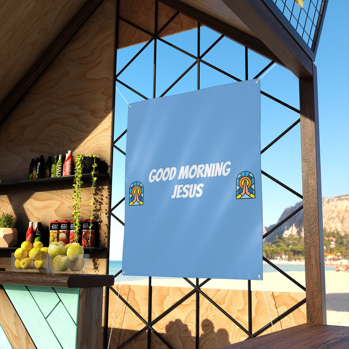 Matte Banner - BABY BLUE