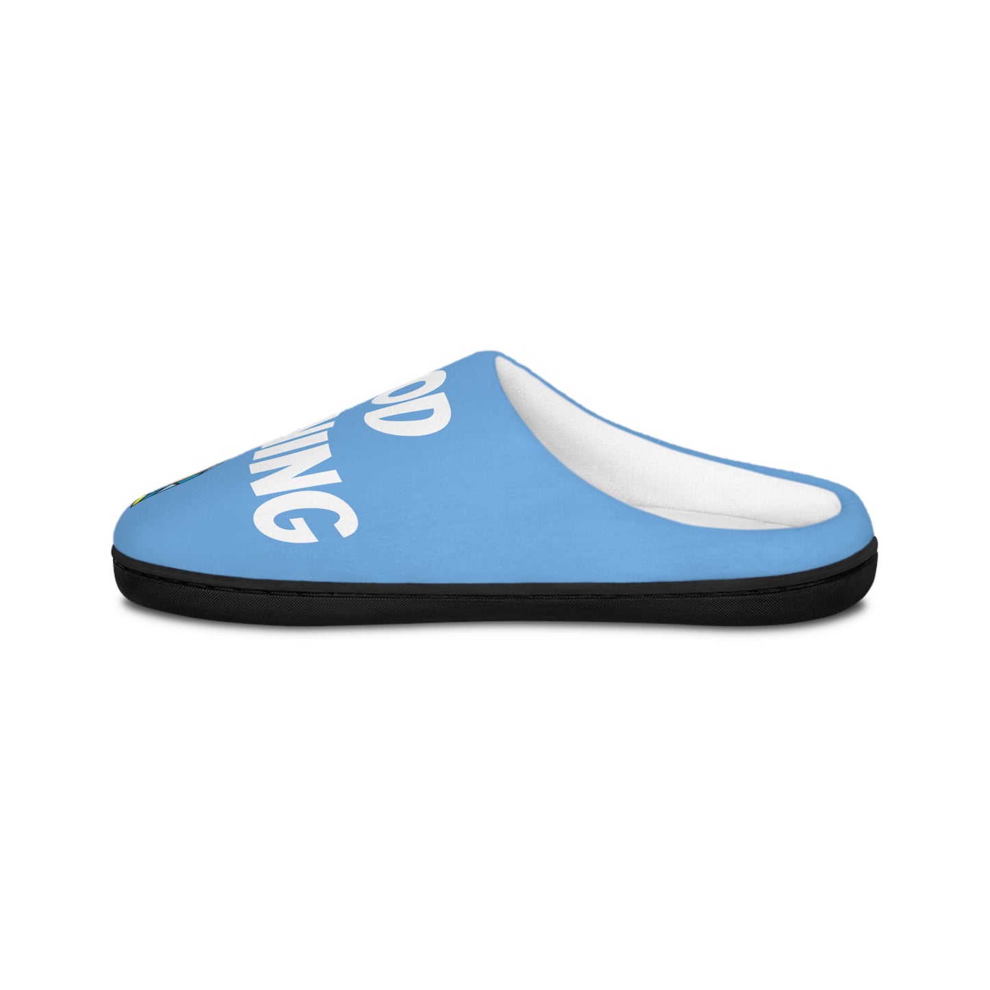 Men's Indoor Slippers - GOOD MORNING JESUS - BABY BLUE