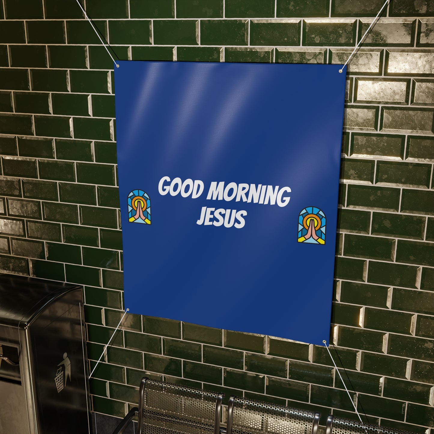 Matte Banner - DARK BLUE